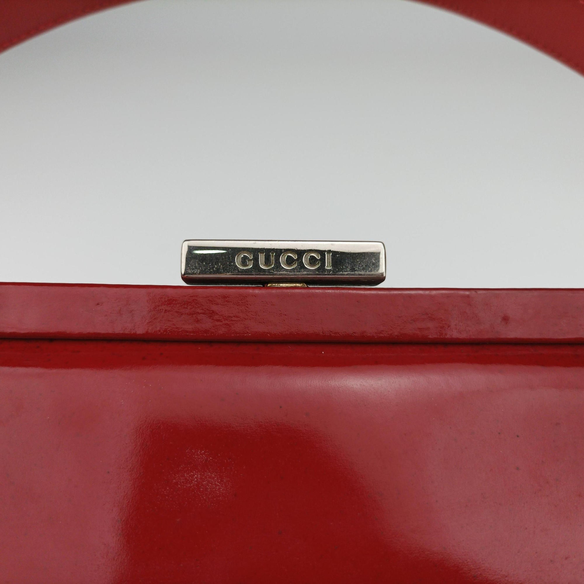 Secondhand Gucci Vintage Red Patent Leather 000 78 handbag | stylenewstar