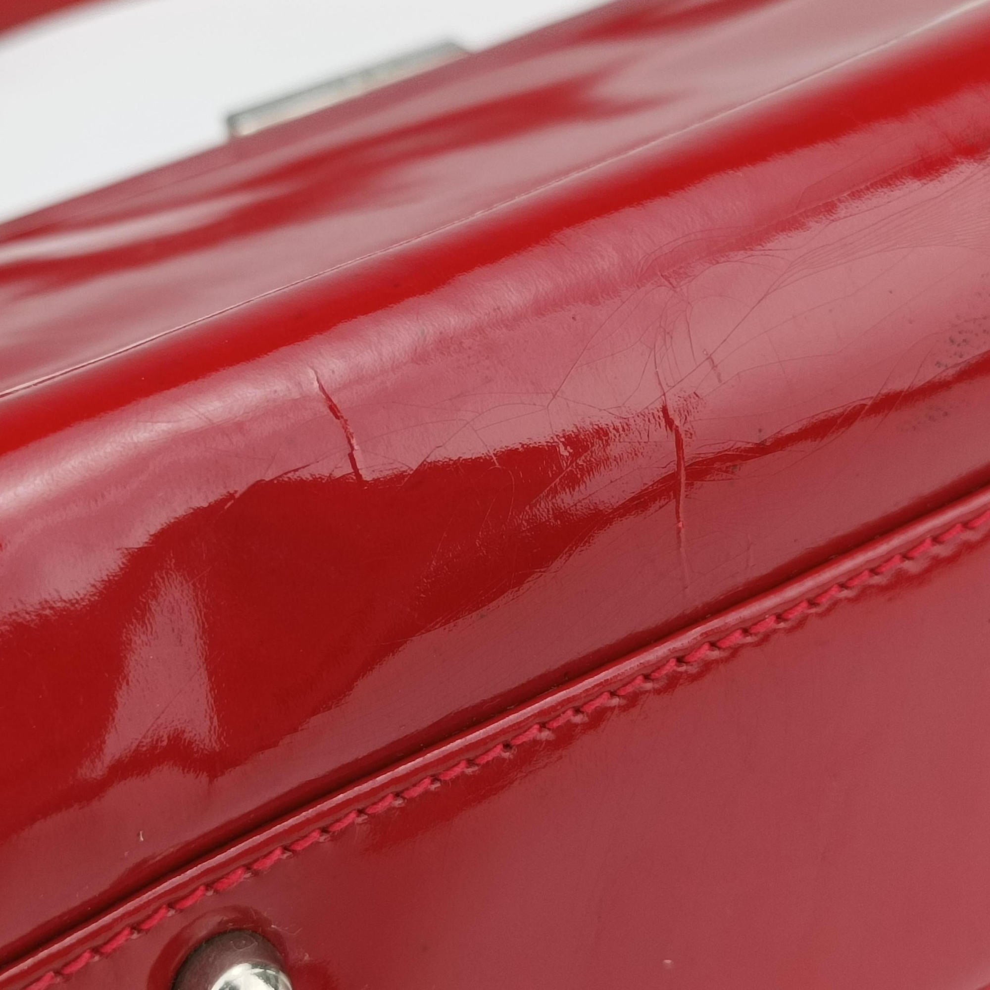 Secondhand Gucci Vintage Red Patent Leather 000 78 handbag | stylenewstar