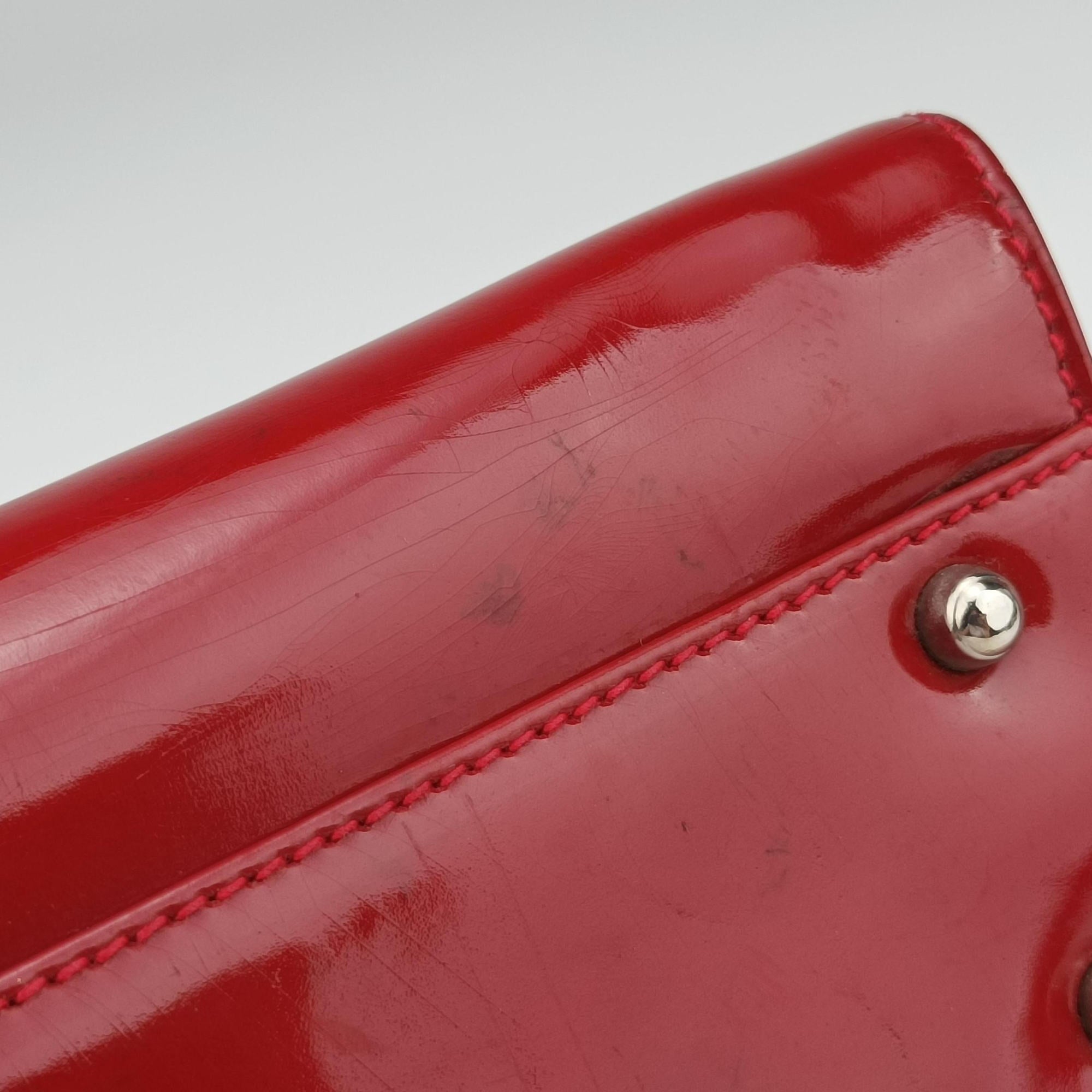 Secondhand Gucci Vintage Red Patent Leather 000 78 handbag | stylenewstar