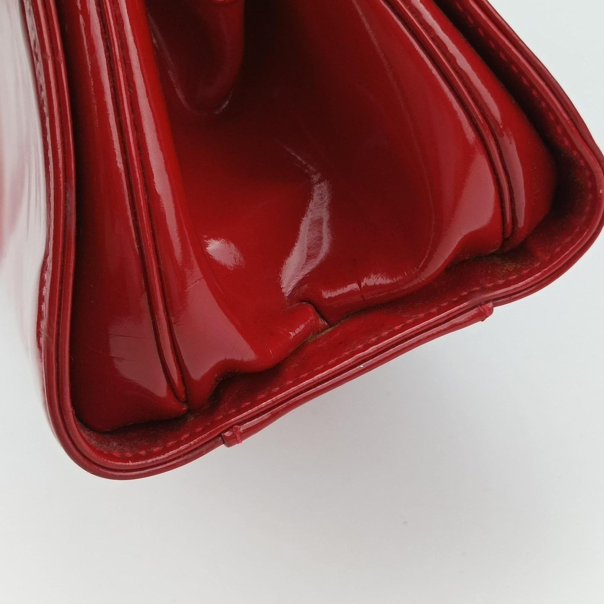 Secondhand Gucci Vintage Red Patent Leather 000 78 handbag | stylenewstar