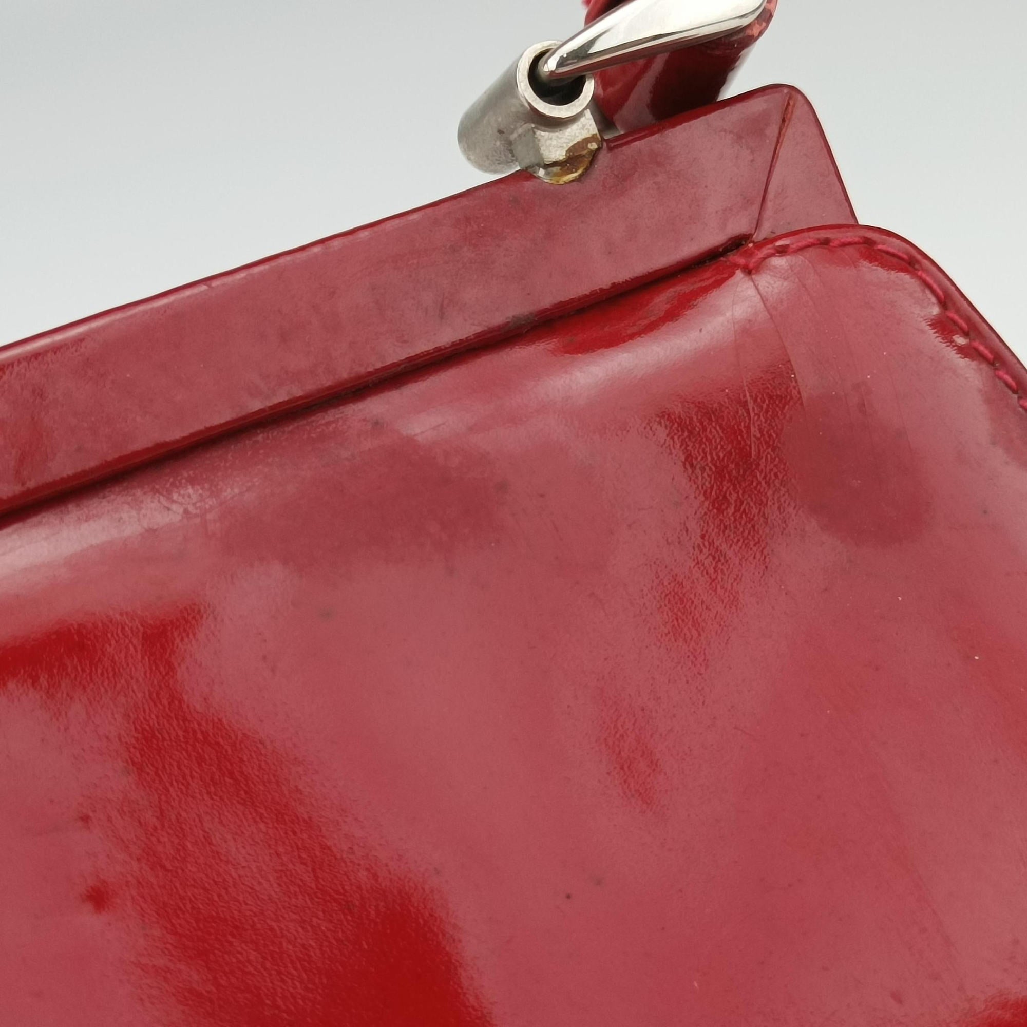 Secondhand Gucci Vintage Red Patent Leather 000 78 handbag | stylenewstar