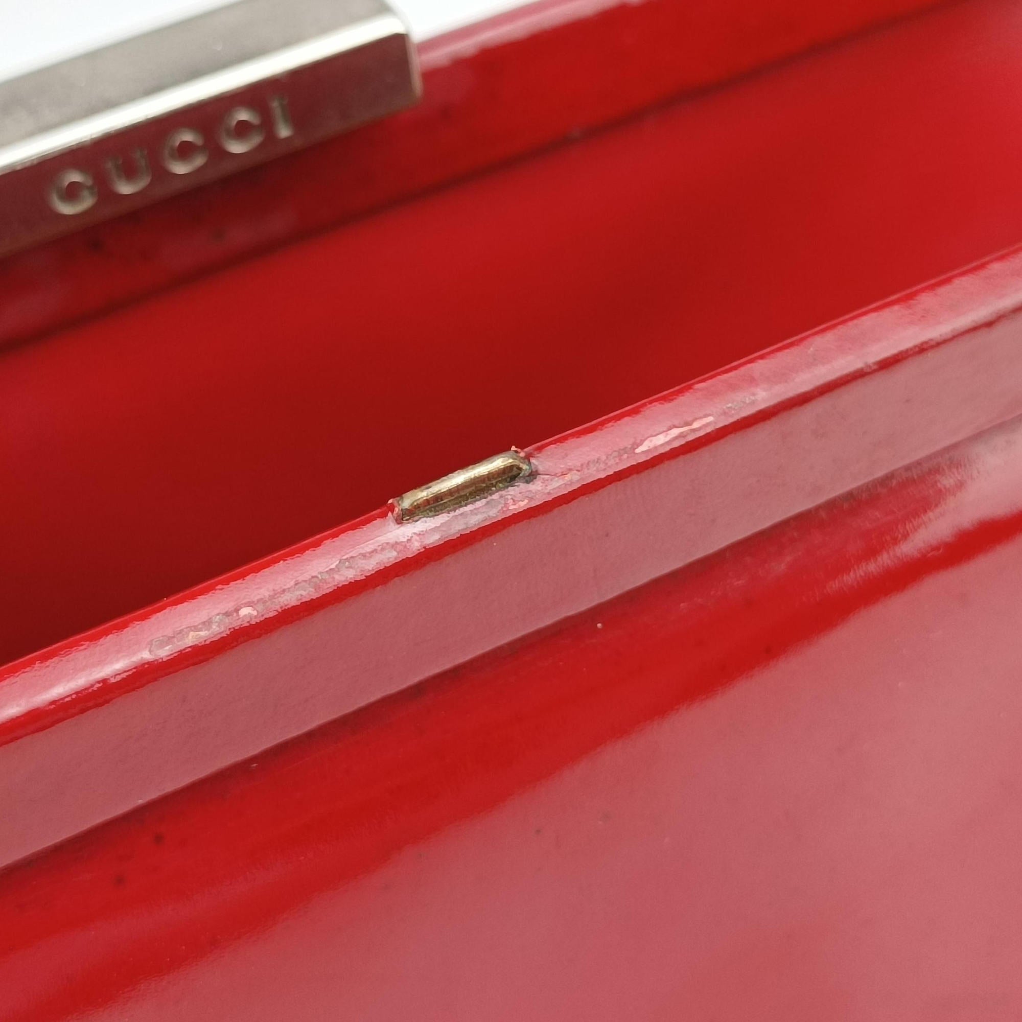Secondhand Gucci Vintage Red Patent Leather 000 78 handbag | stylenewstar