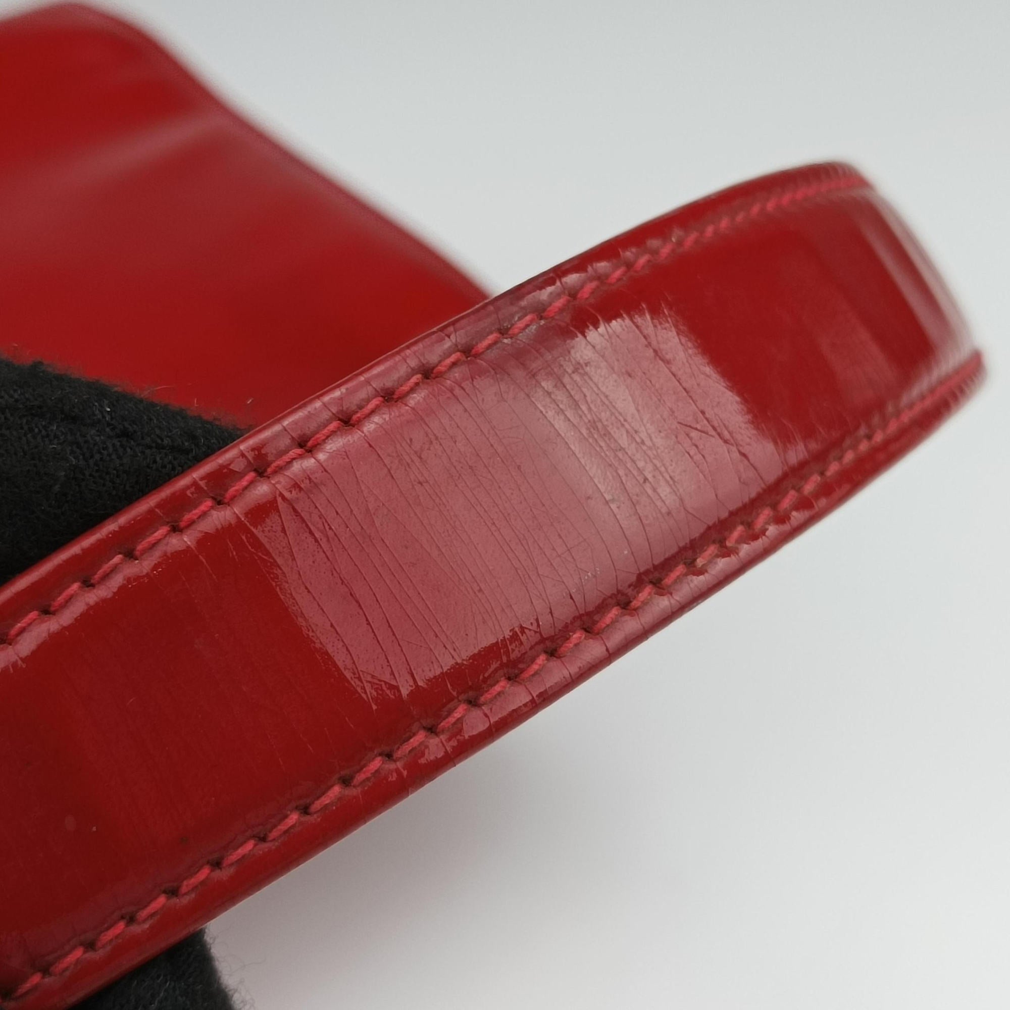 Secondhand Gucci Vintage Red Patent Leather 000 78 handbag | stylenewstar