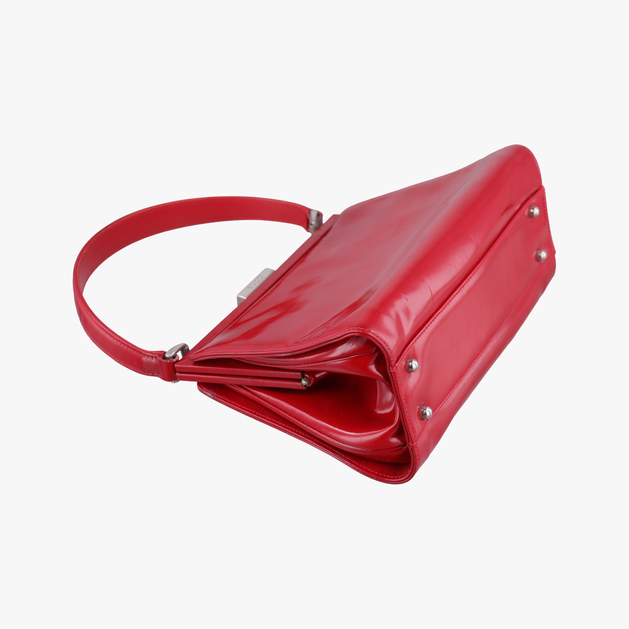 Secondhand Gucci Vintage Red Patent Leather 000 78 handbag | stylenewstar
