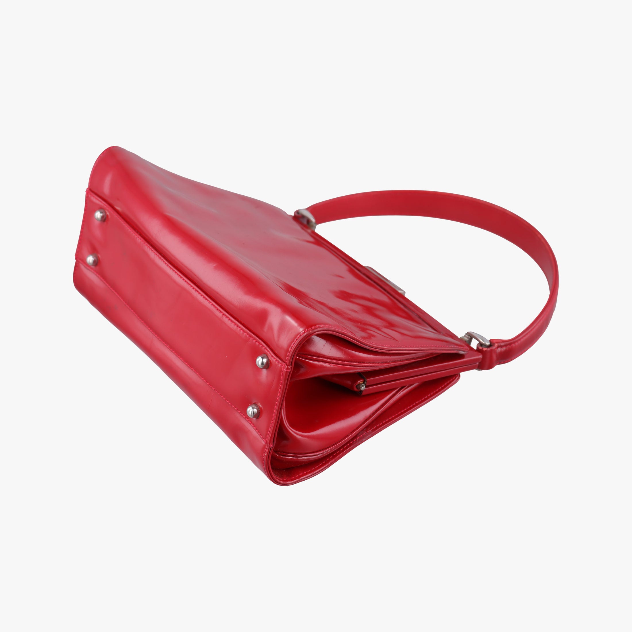 Secondhand Gucci Vintage Red Patent Leather 000 78 handbag | stylenewstar