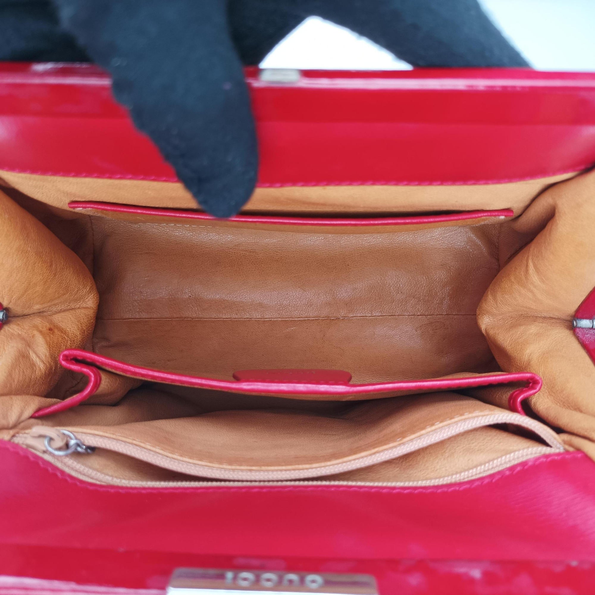 Secondhand Gucci Vintage Red Patent Leather 000 78 handbag | stylenewstar