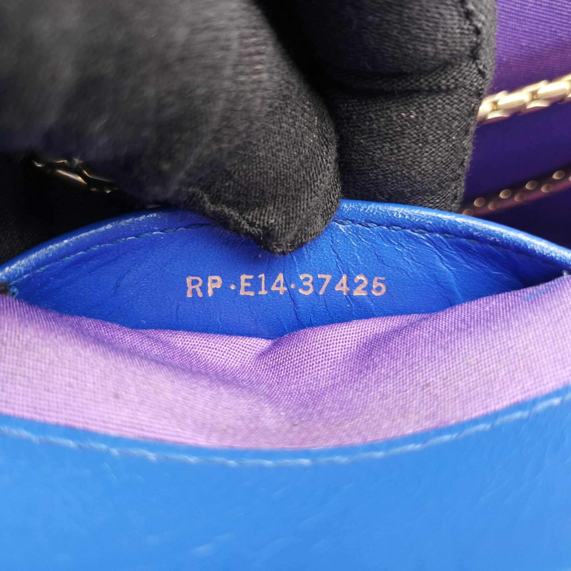 Pre-owned Bvlgari SERPENTI FOREVER Blue leather  shoulderbag | stylenewstar