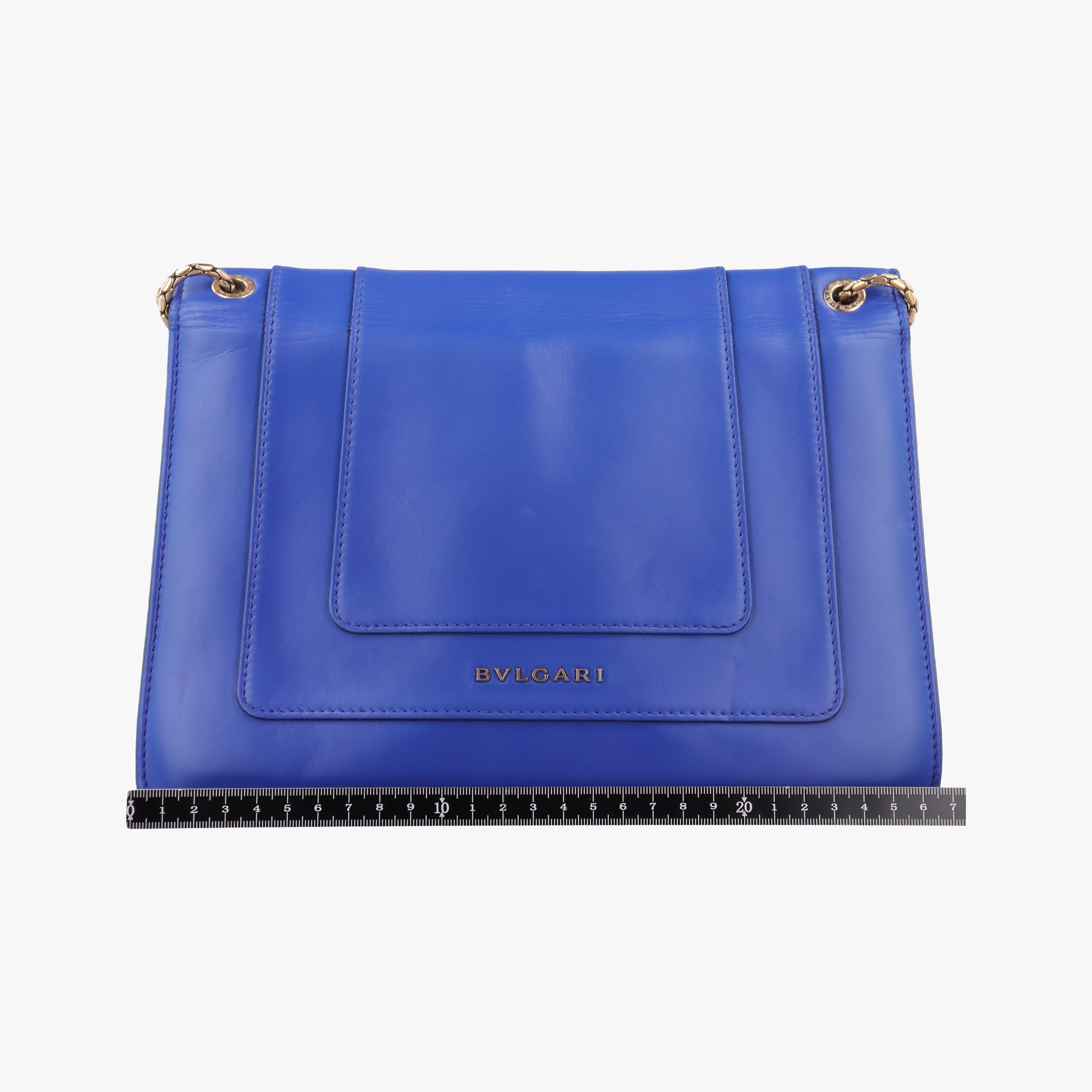 Pre-owned Bvlgari SERPENTI FOREVER Blue leather  shoulderbag | stylenewstar