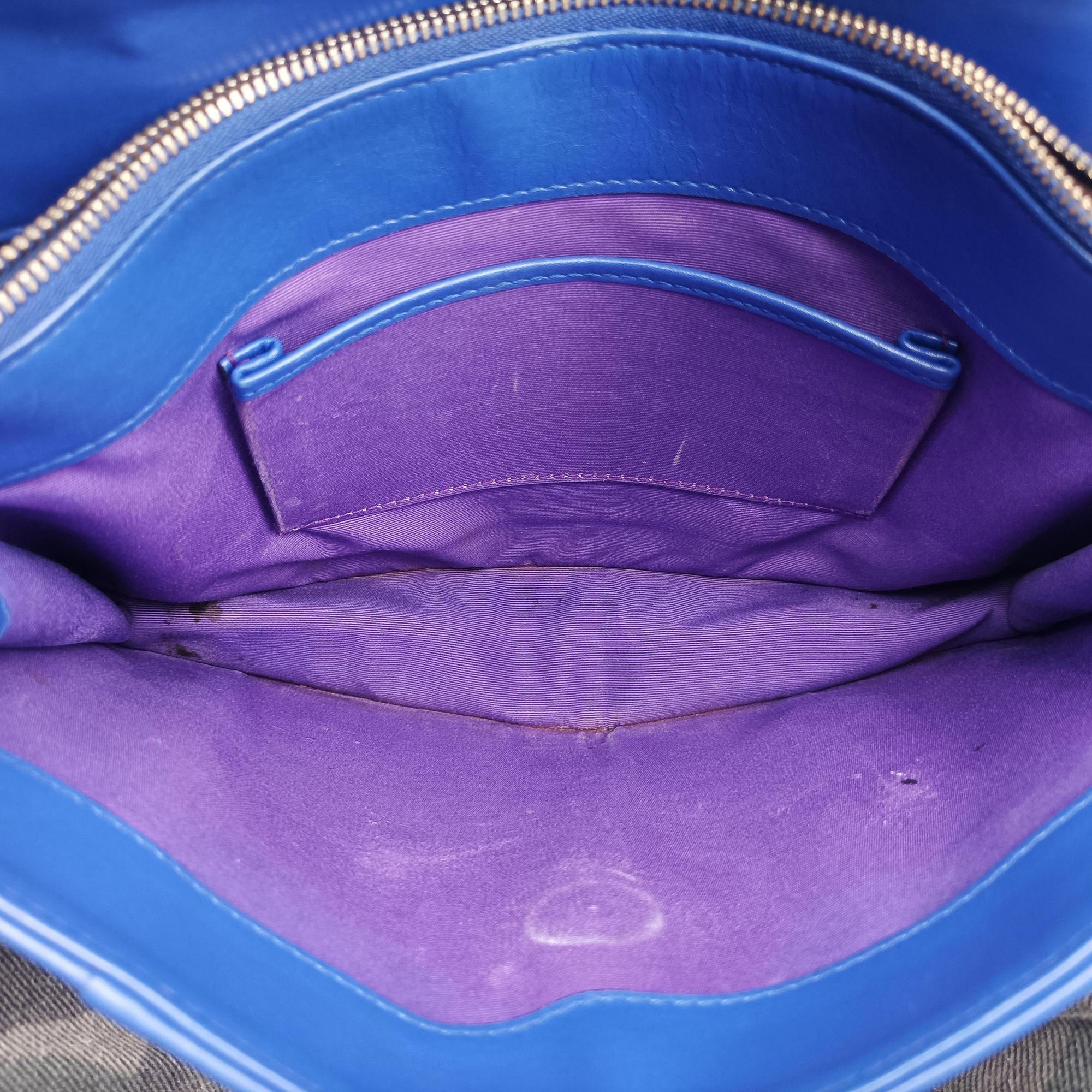 Pre-owned Bvlgari SERPENTI FOREVER Blue leather  shoulderbag | stylenewstar