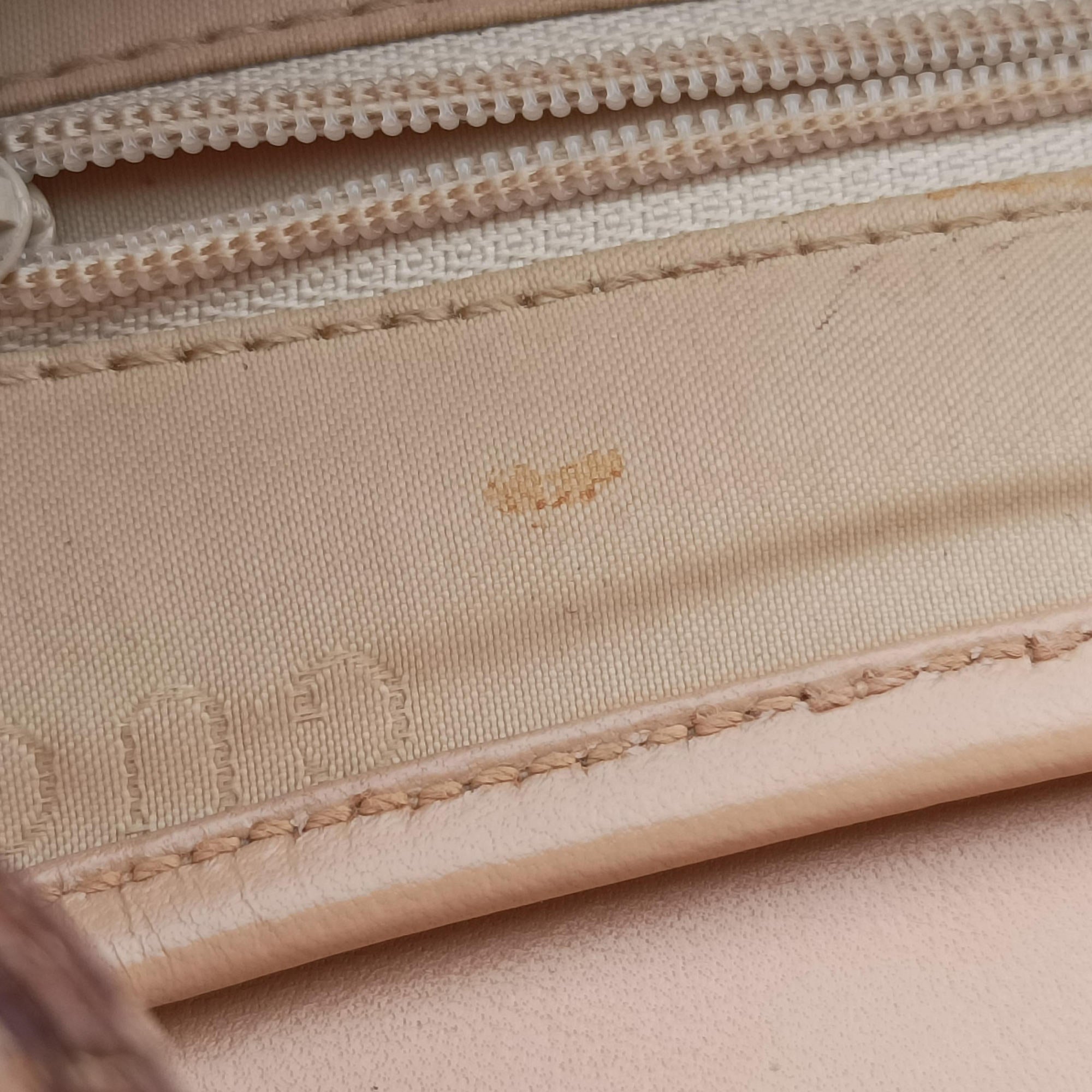 Pre-owned Gucci Jackie White× Brown Canvas × Leather 001 38 shoulderbag | stylenewstar