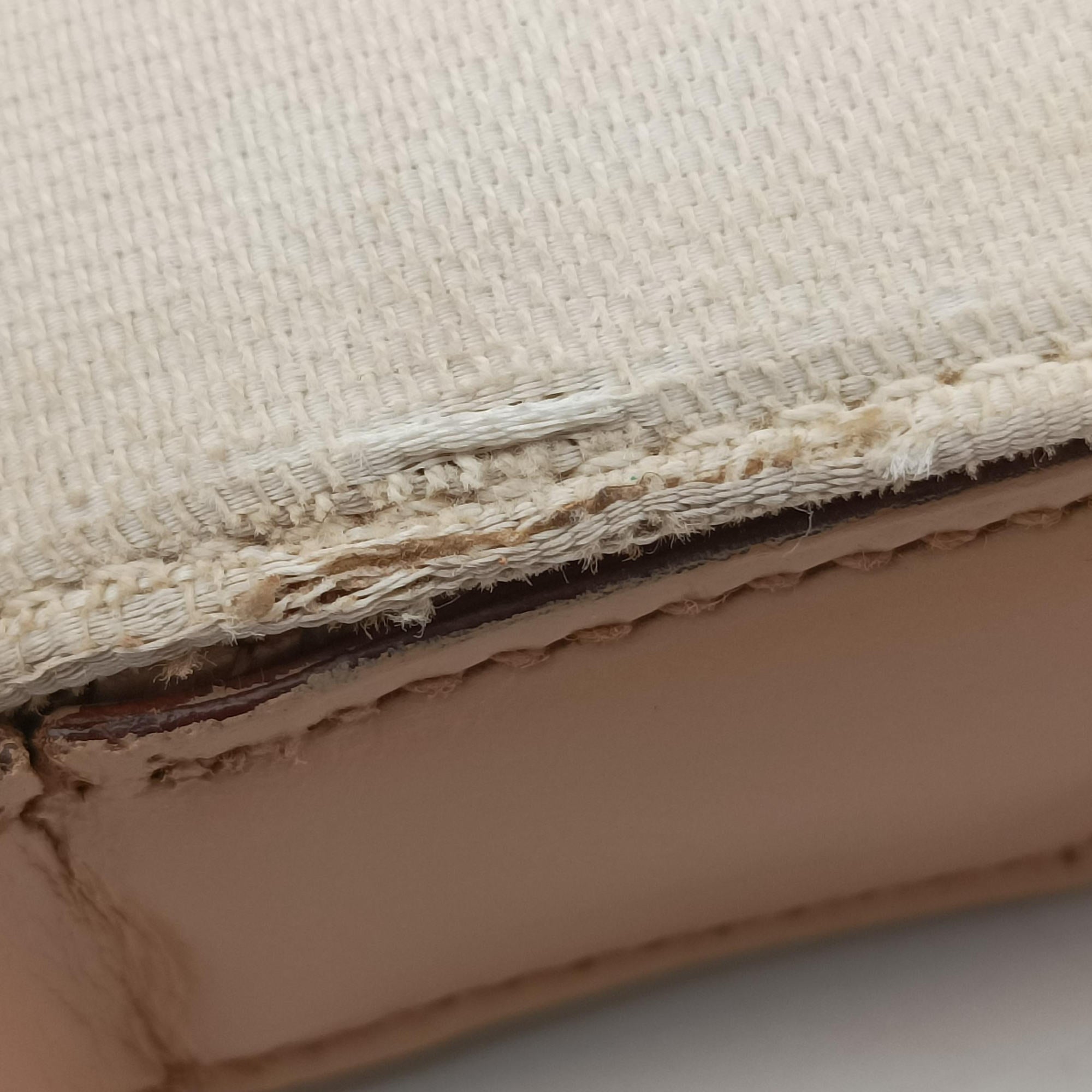 Pre-owned Gucci Jackie White× Brown Canvas × Leather 001 38 shoulderbag | stylenewstar