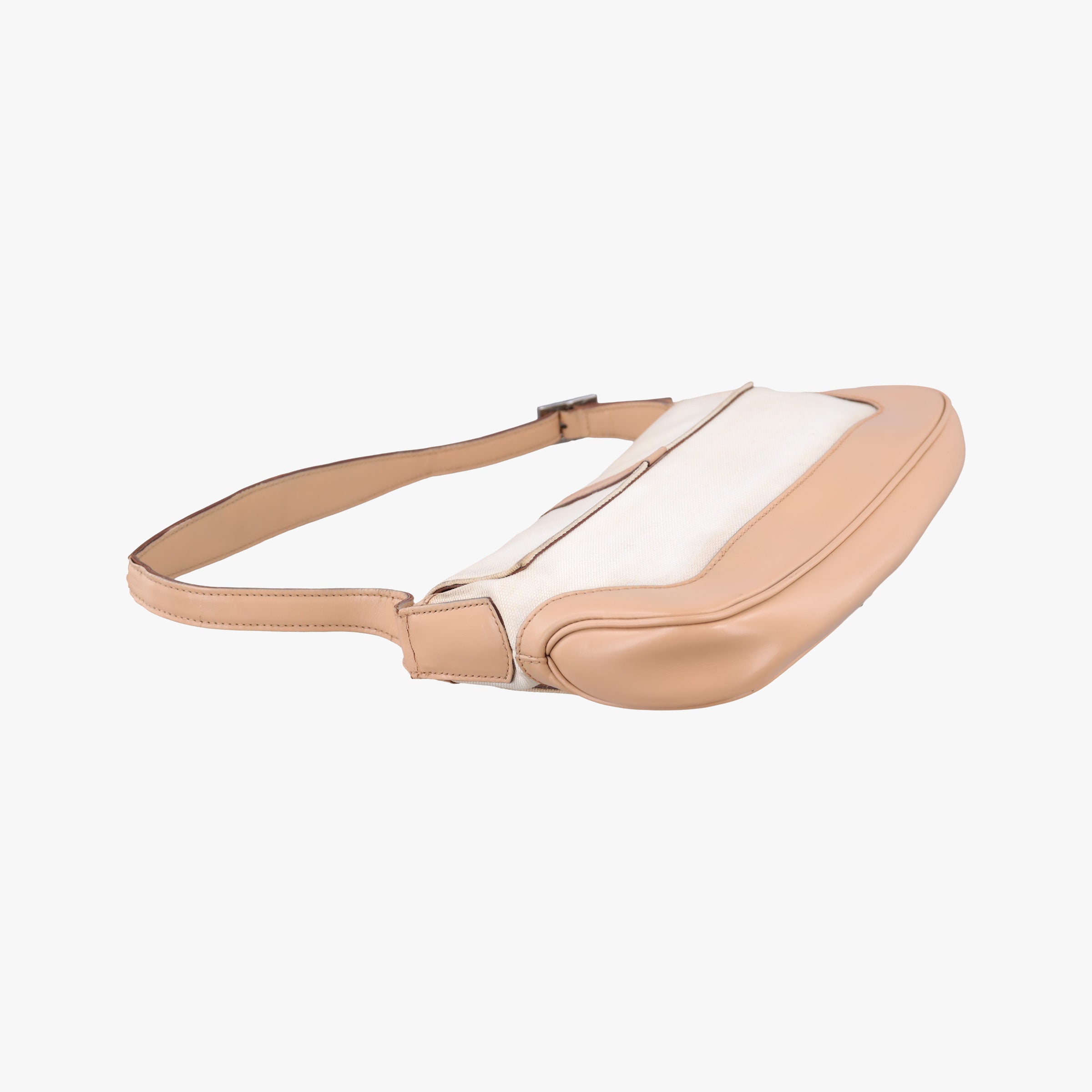 Pre-owned Gucci Jackie White× Brown Canvas × Leather 001 38 shoulderbag | stylenewstar