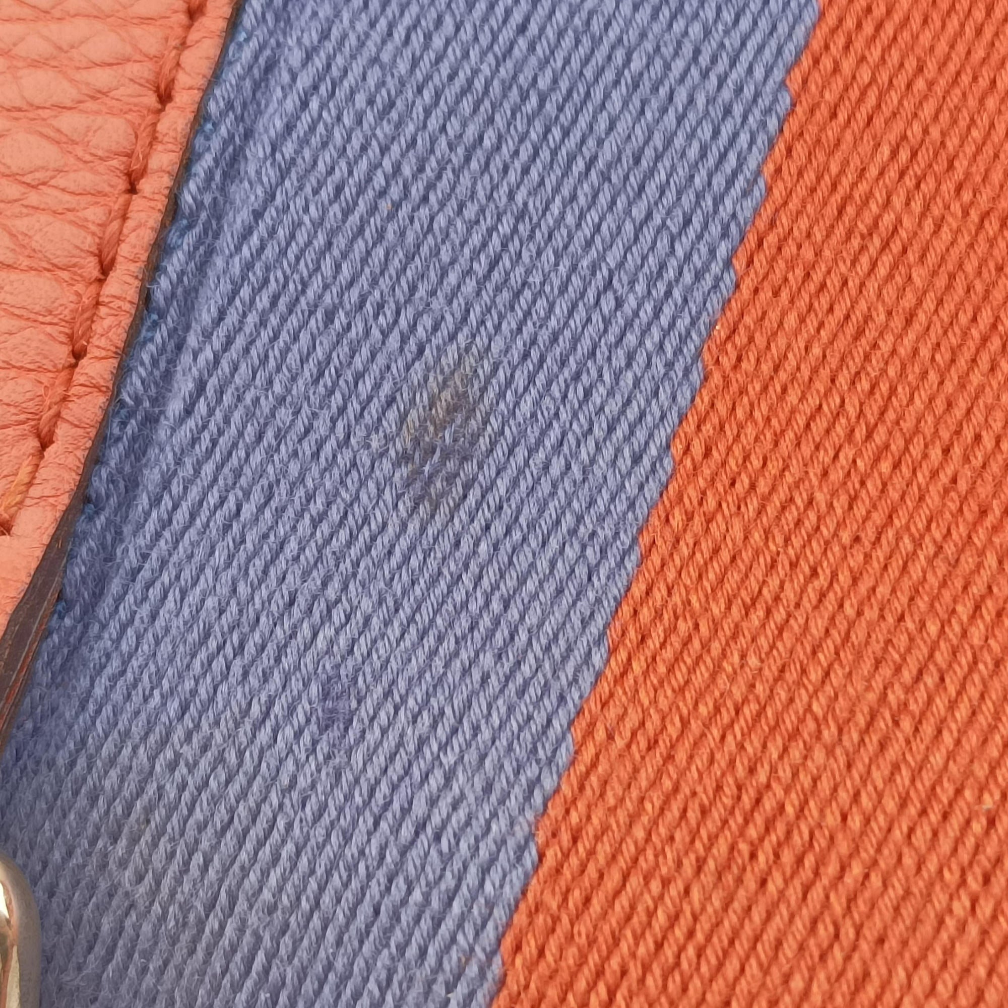 Pre-owned Gucci Sherry Line Orange×blue Leather 247205 shoulderbag | stylenewstar