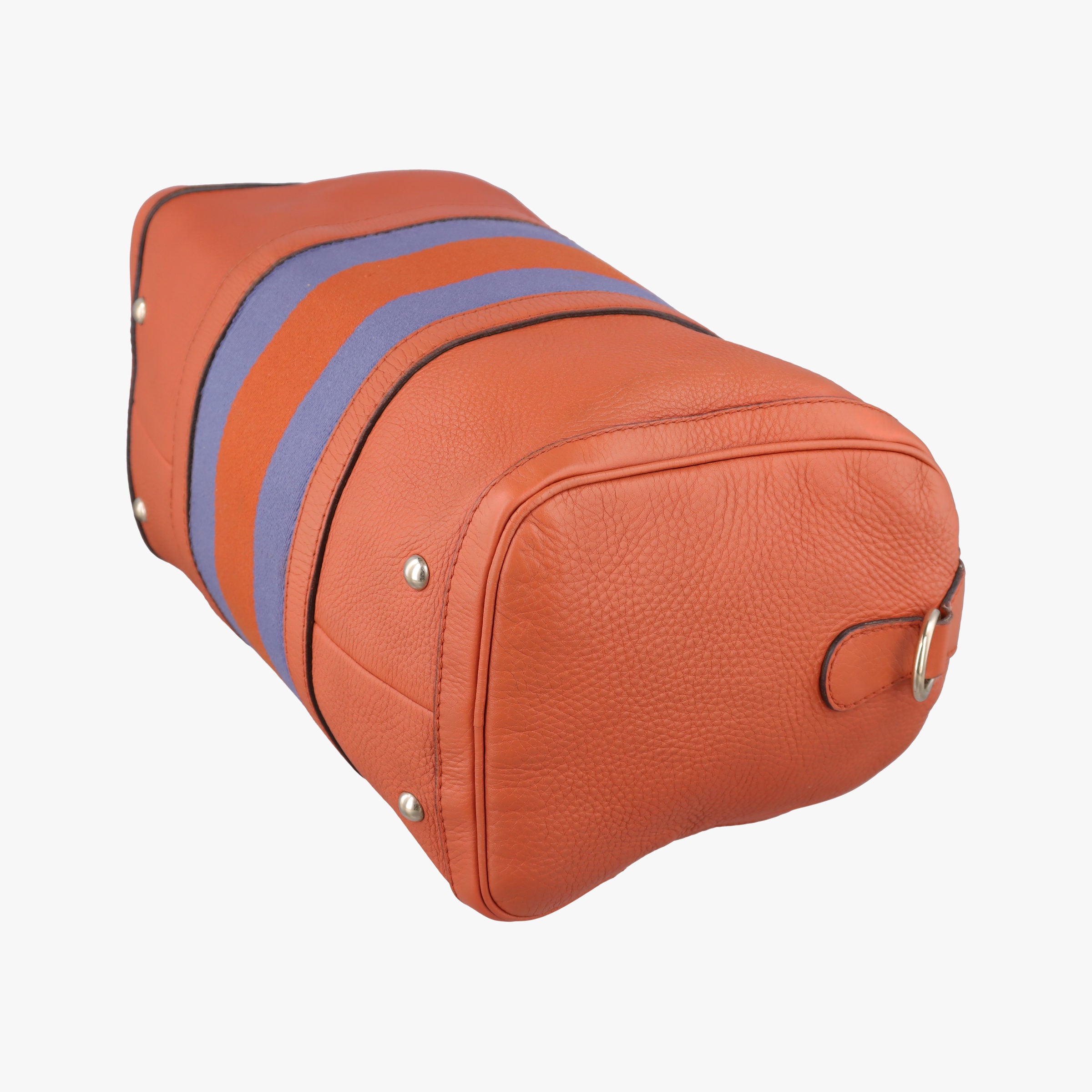 Pre-owned Gucci Sherry Line Orange×blue Leather 247205 shoulderbag | stylenewstar
