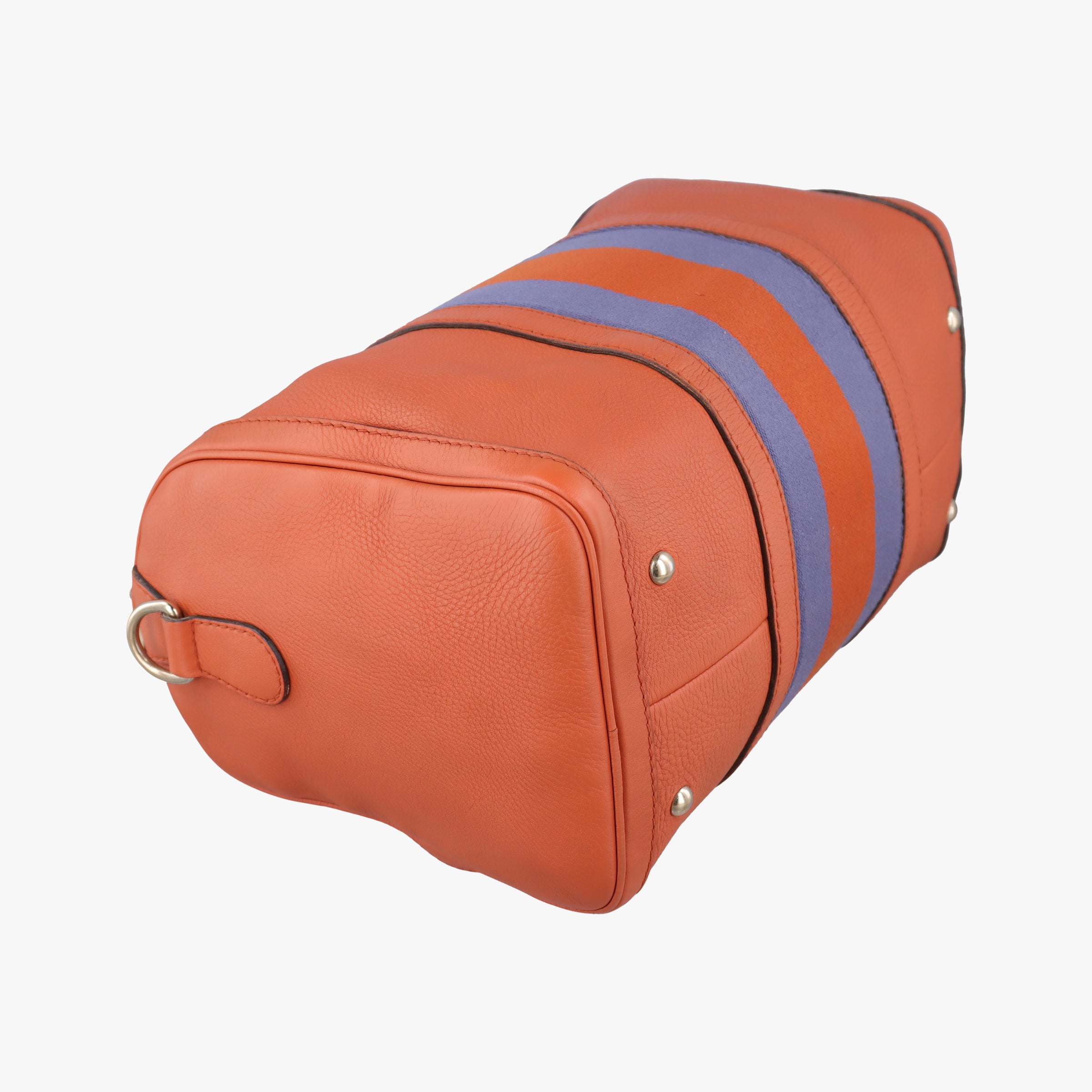 Pre-owned Gucci Sherry Line Orange×blue Leather 247205 shoulderbag | stylenewstar