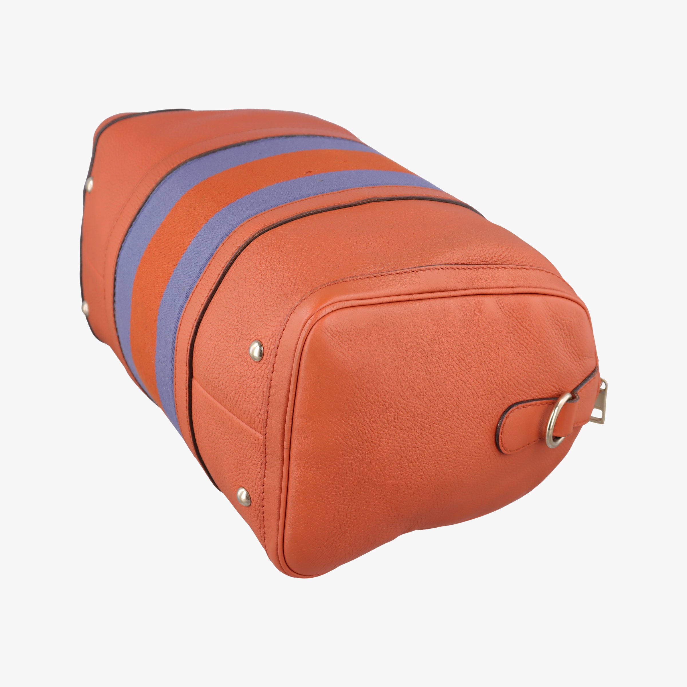 Pre-owned Gucci Sherry Line Orange×blue Leather 247205 shoulderbag | stylenewstar