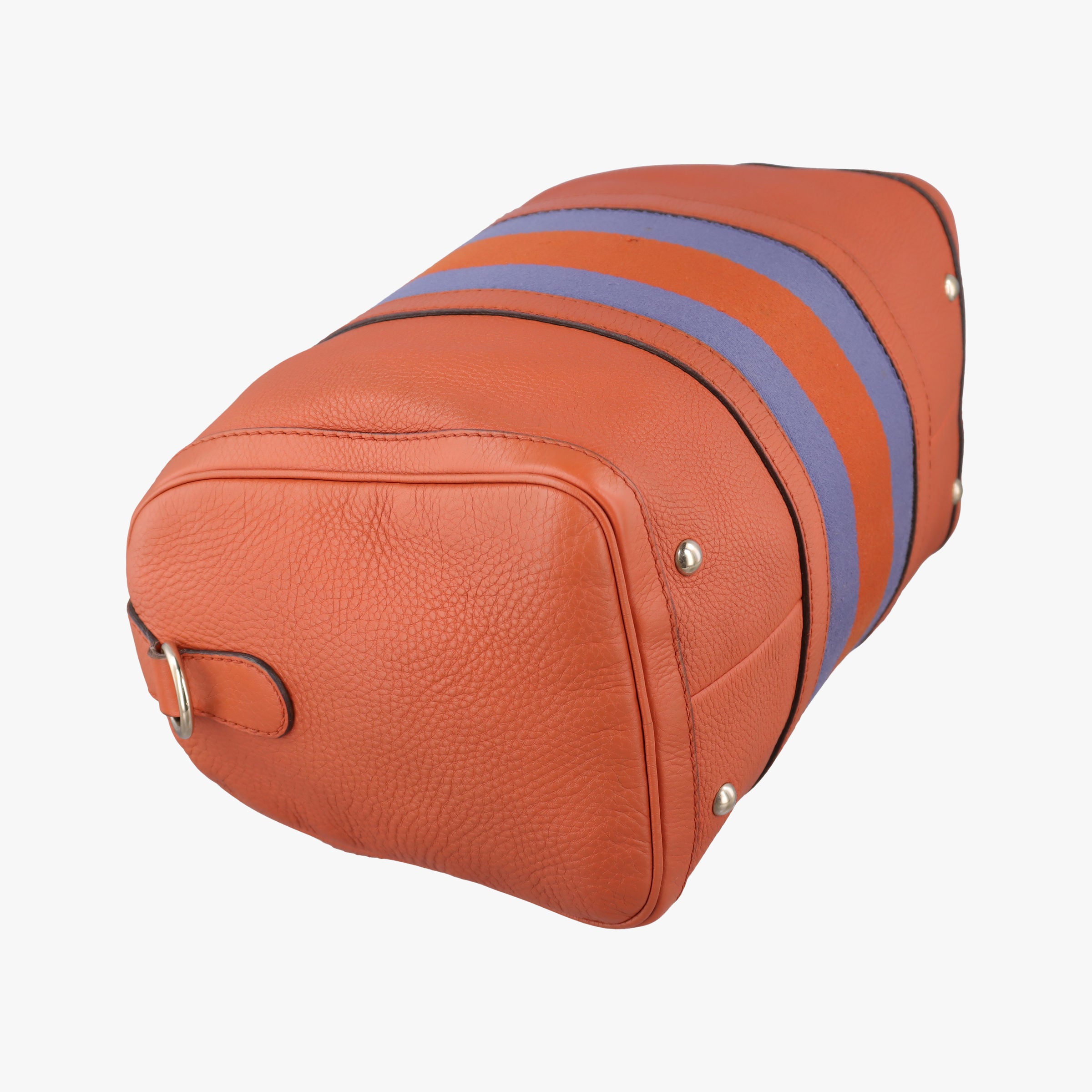 Pre-owned Gucci Sherry Line Orange×blue Leather 247205 shoulderbag | stylenewstar