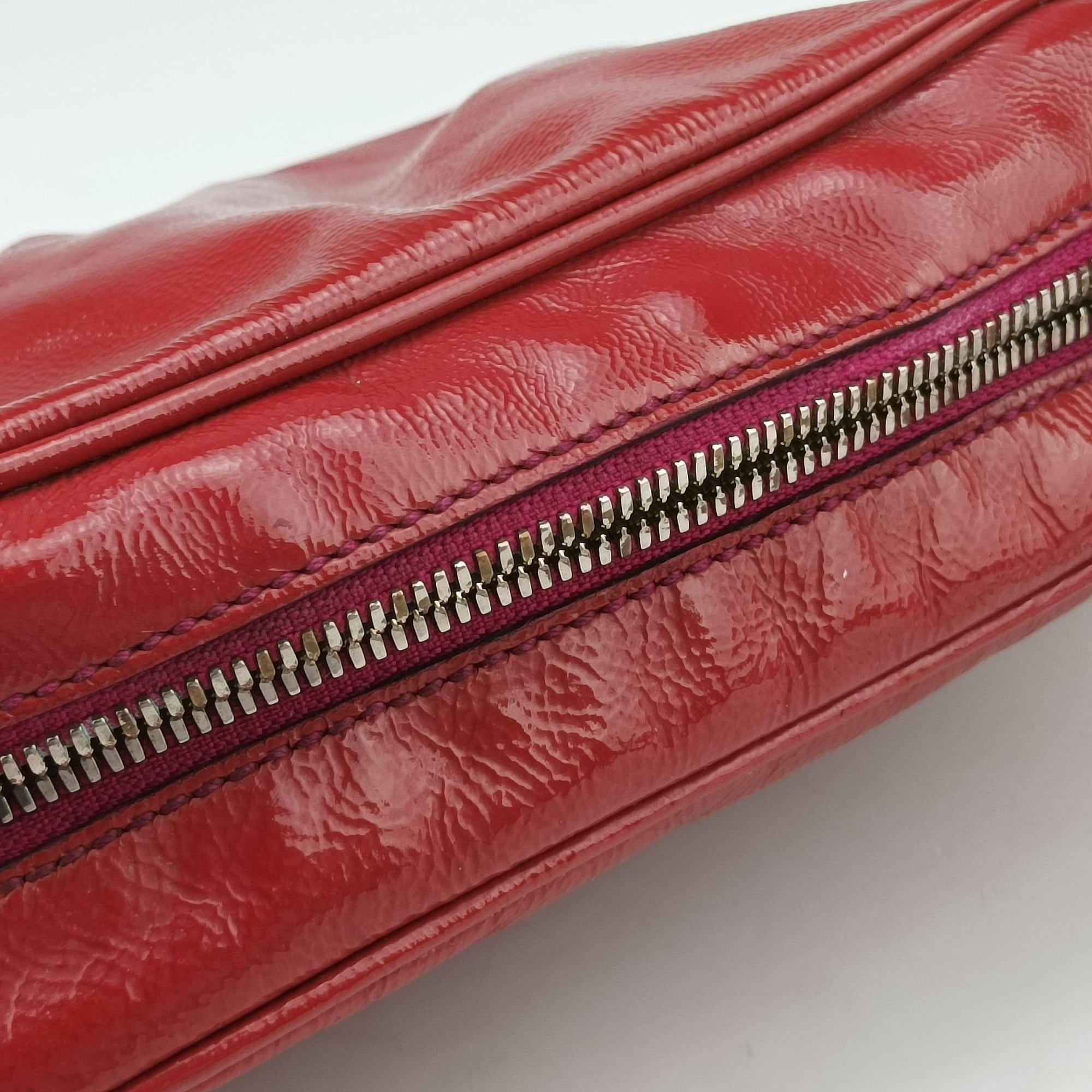Pre-owned Gucci Soho Red Patent Leather 308364 shoulderbag | stylenewstar