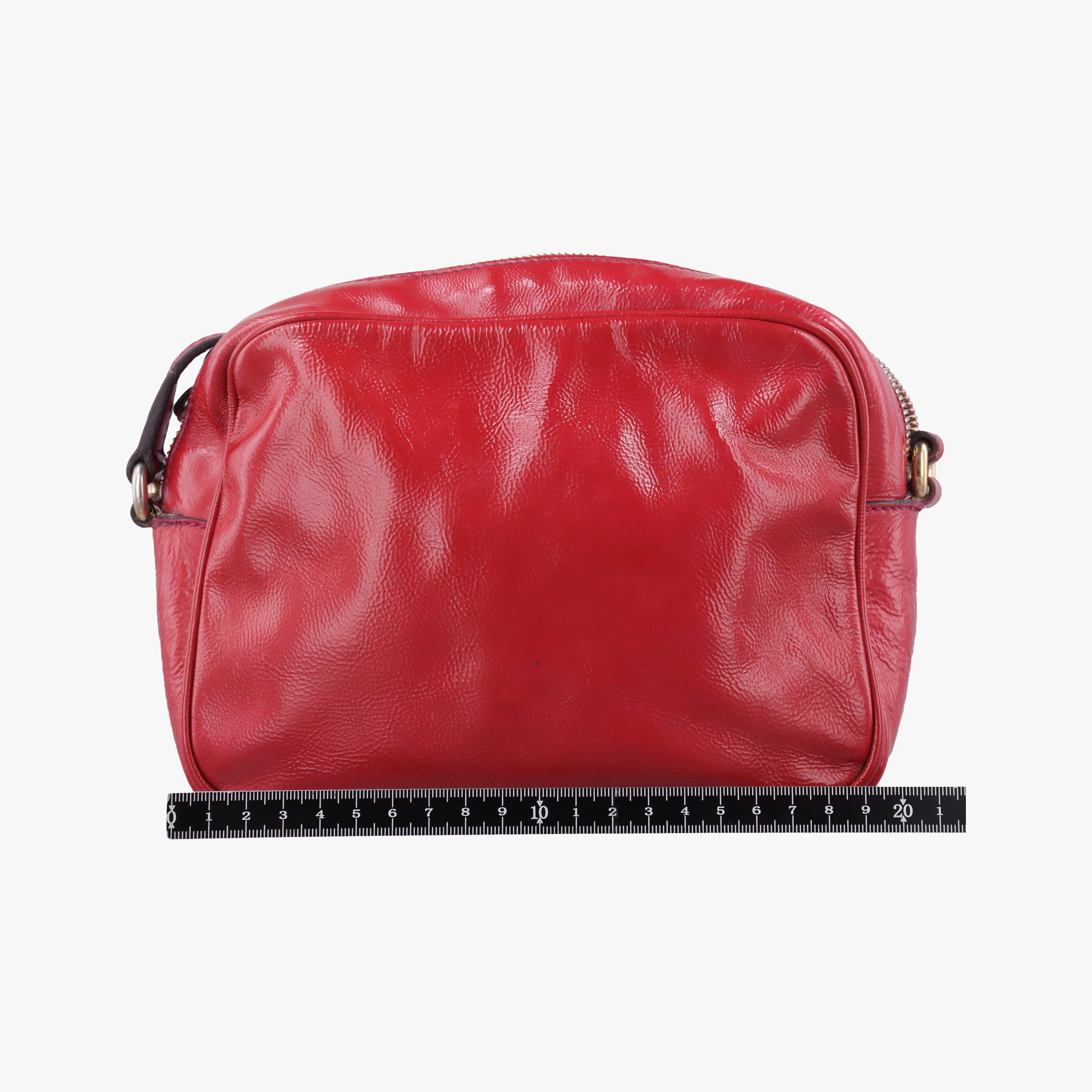 Pre-owned Gucci Soho Red Patent Leather 308364 shoulderbag | stylenewstar