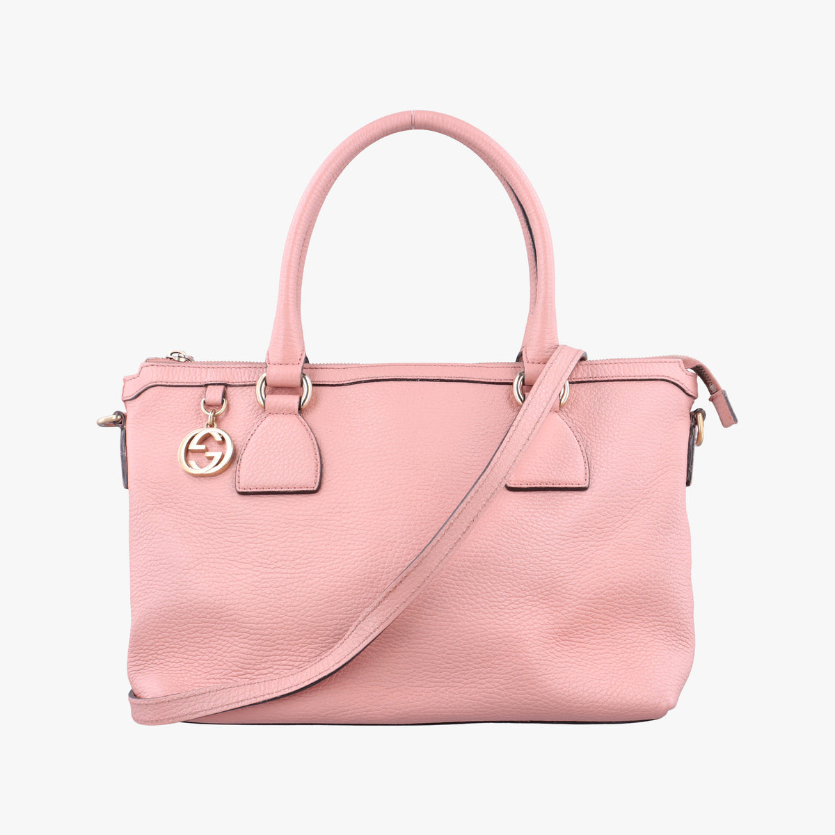 Secondhand Gucci interlocking G Charmy Pink Leather 449659 shoulderbag | stylenewstar