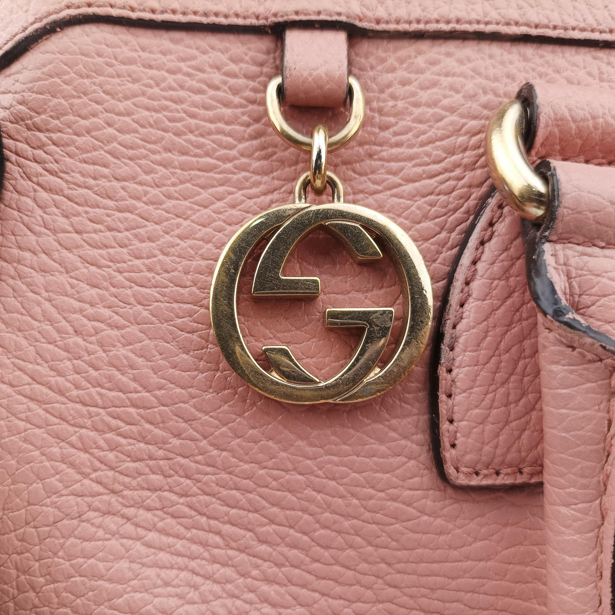 Secondhand Gucci interlocking G Charmy Pink Leather 449659 shoulderbag | stylenewstar