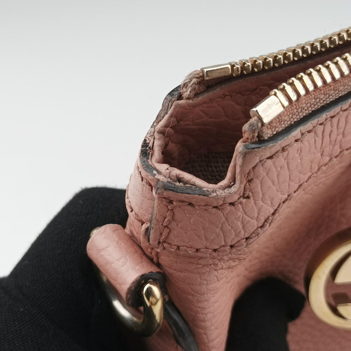 Secondhand Gucci interlocking G Charmy Pink Leather 449659 shoulderbag | stylenewstar