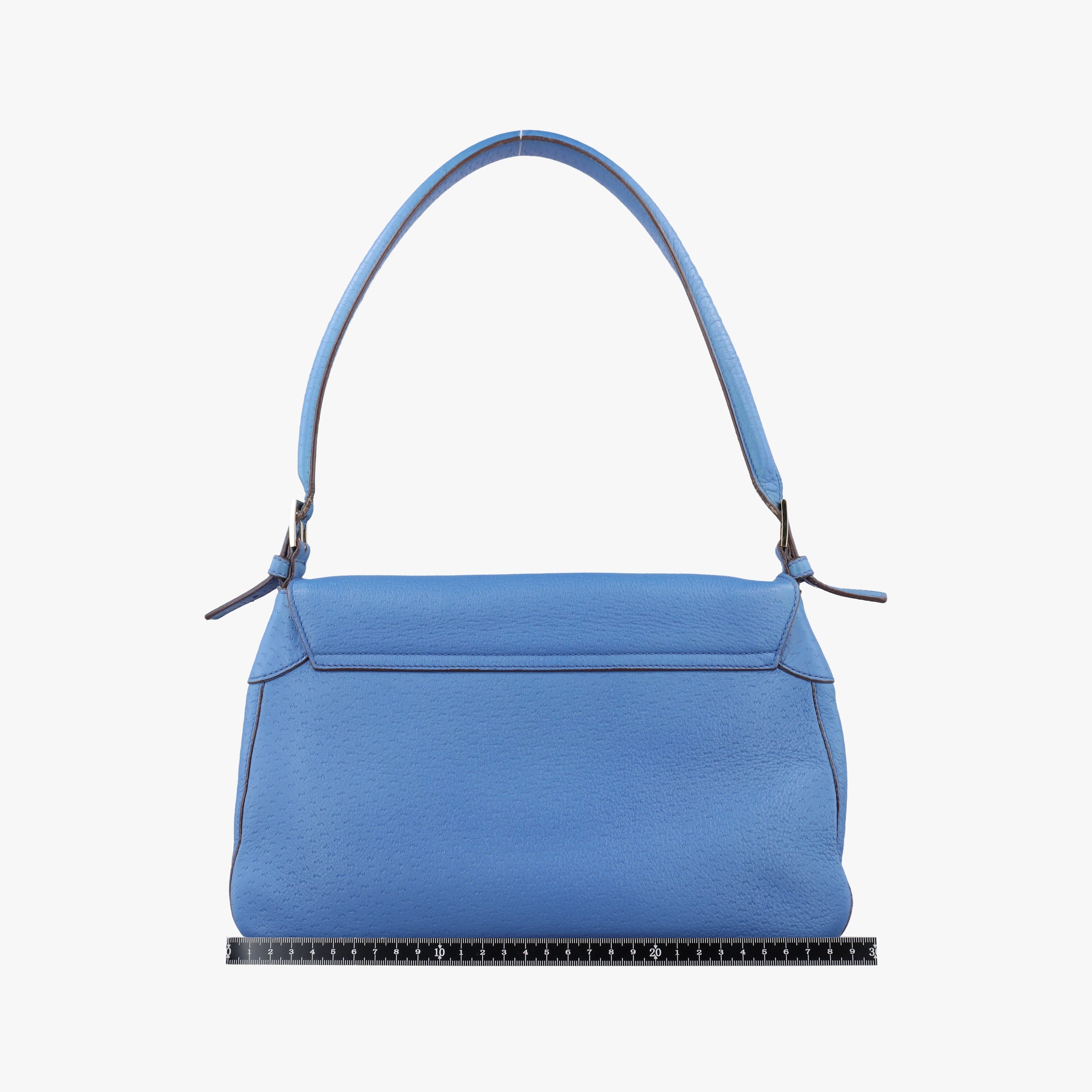 Pre-owned Ferragamo Gancini  Blue Leather  shoulderbag | stylenewstar