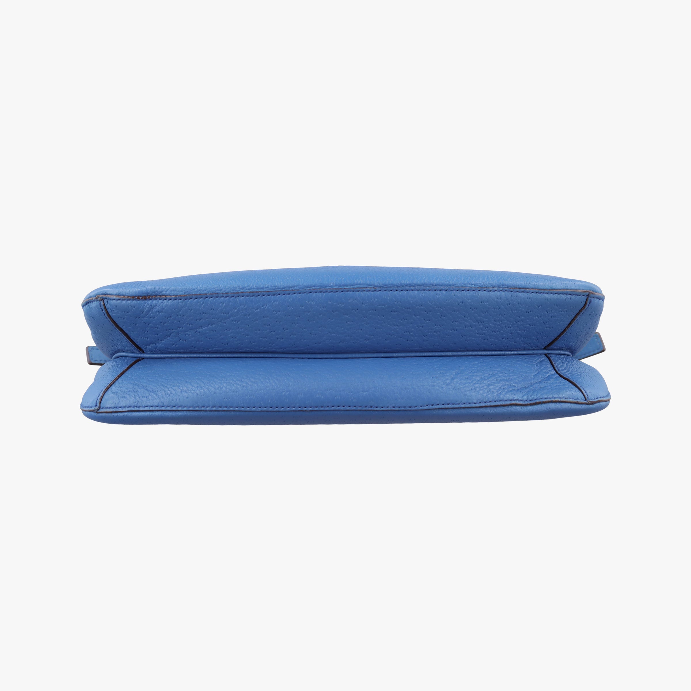 Pre-owned Ferragamo Gancini  Blue Leather  shoulderbag | stylenewstar