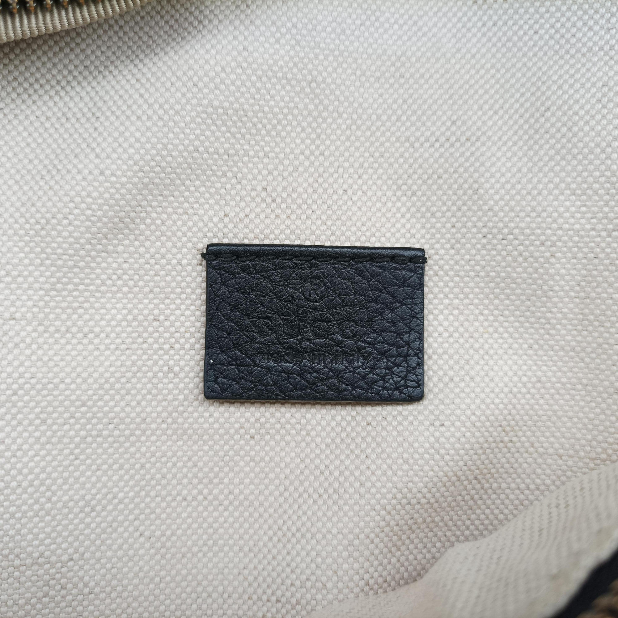 Secondhand Gucci Print Black Leather 530412 bum bag/waist bag | stylenewstar