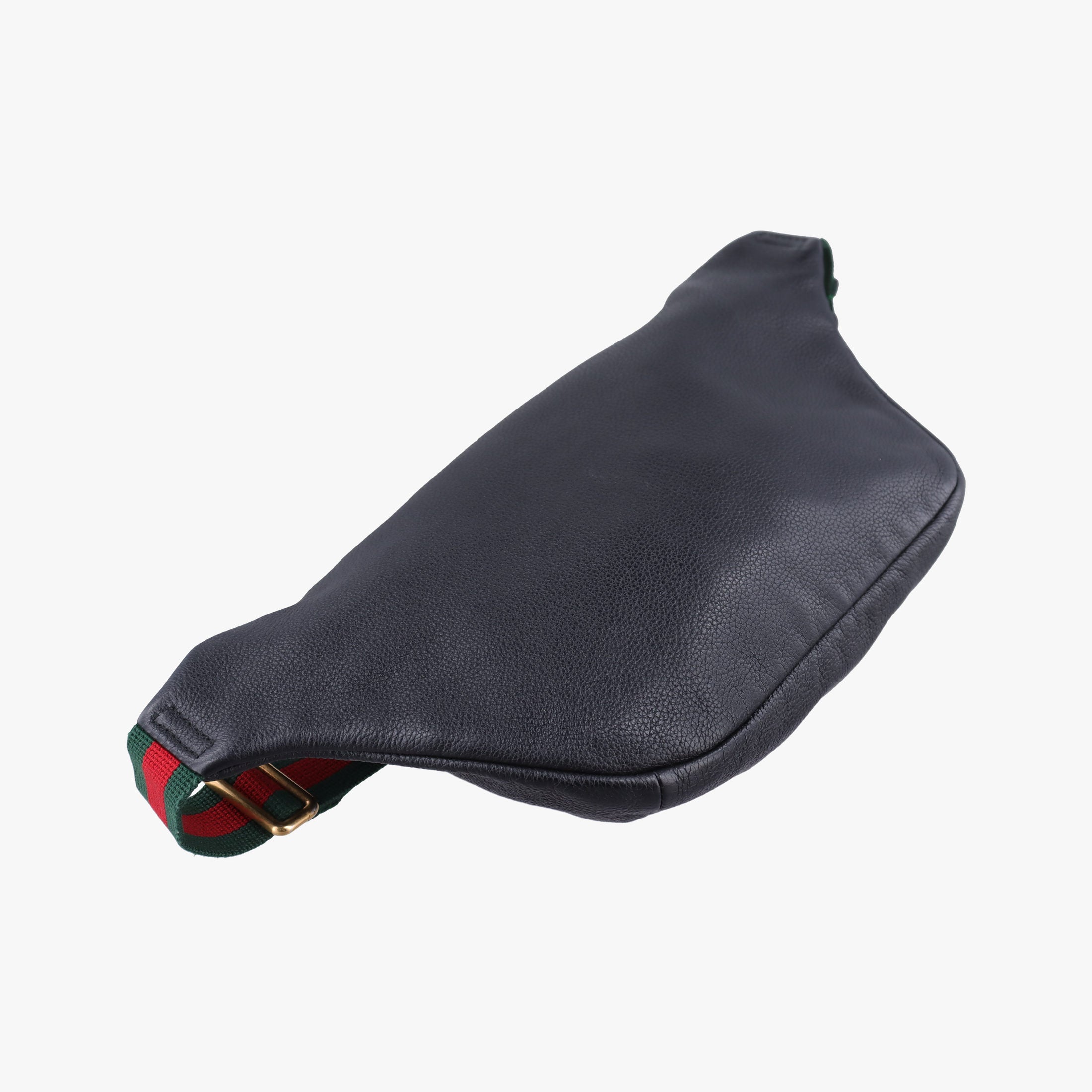 Secondhand Gucci Print Black Leather 530412 bum bag/waist bag | stylenewstar