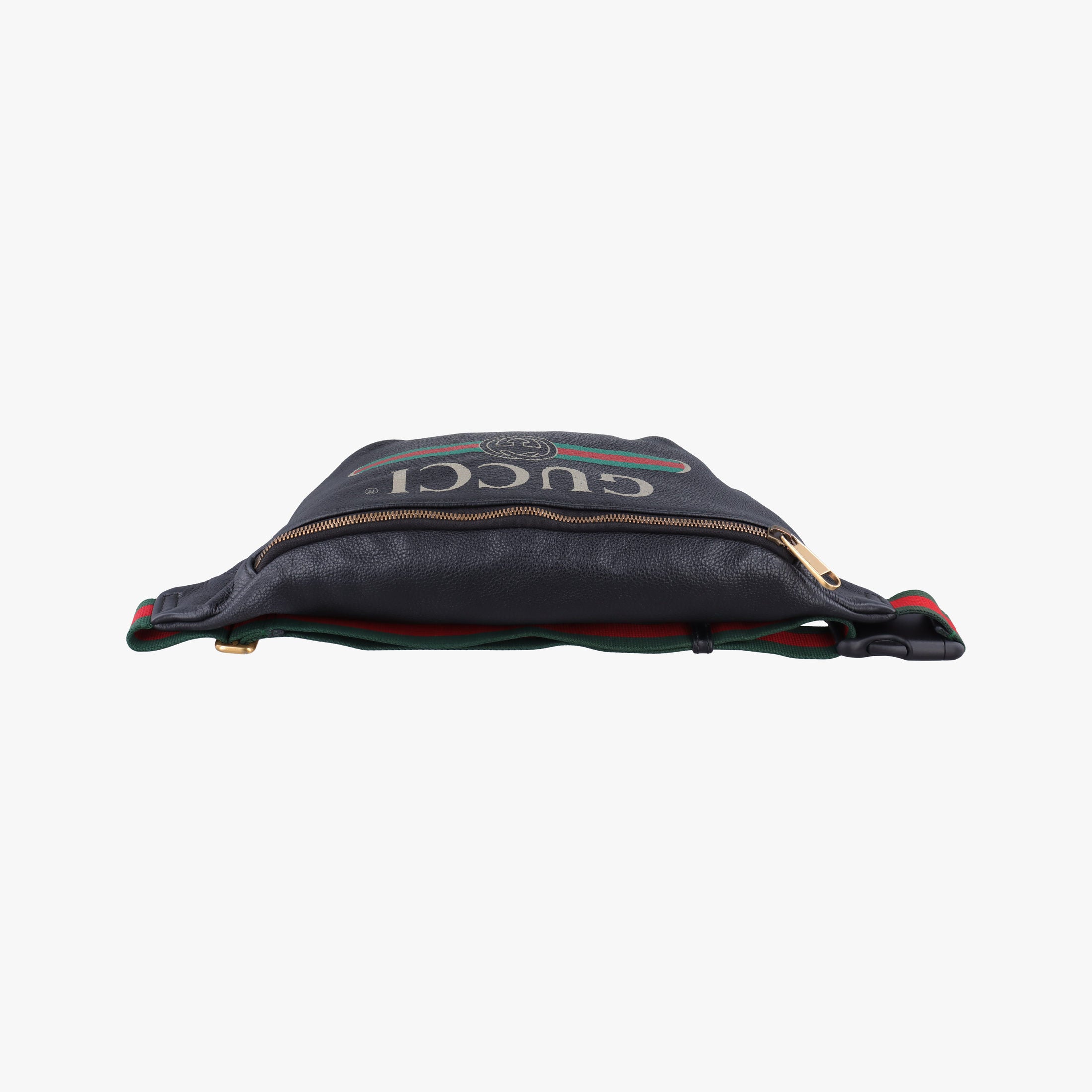 Secondhand Gucci Print Black Leather 530412 bum bag/waist bag | stylenewstar