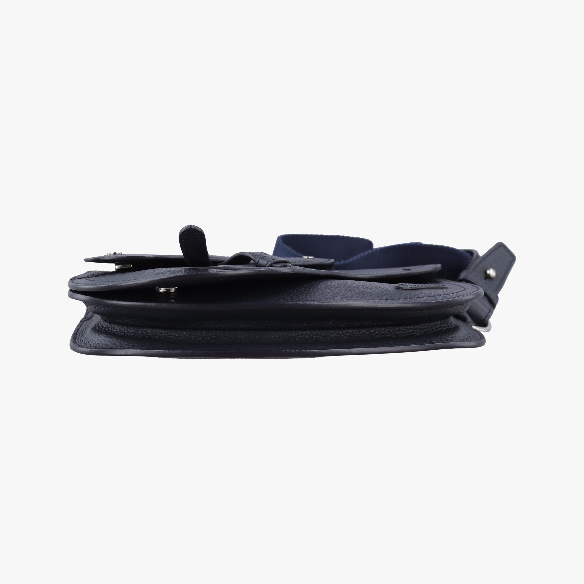 Pre-owned Christian Dior Saddle Navy leather  shoulderbag | stylenewstar
