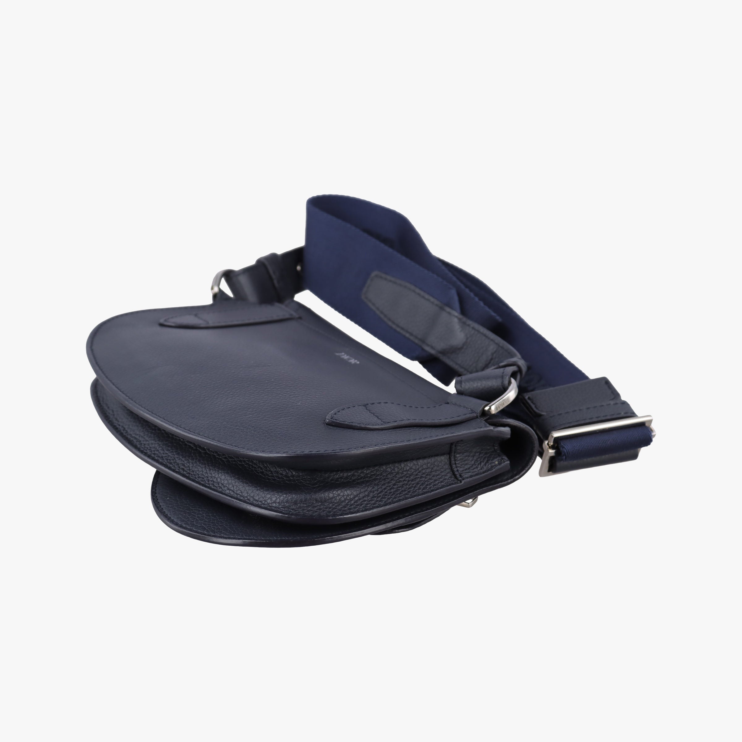 Pre-owned Christian Dior Saddle Navy leather  shoulderbag | stylenewstar