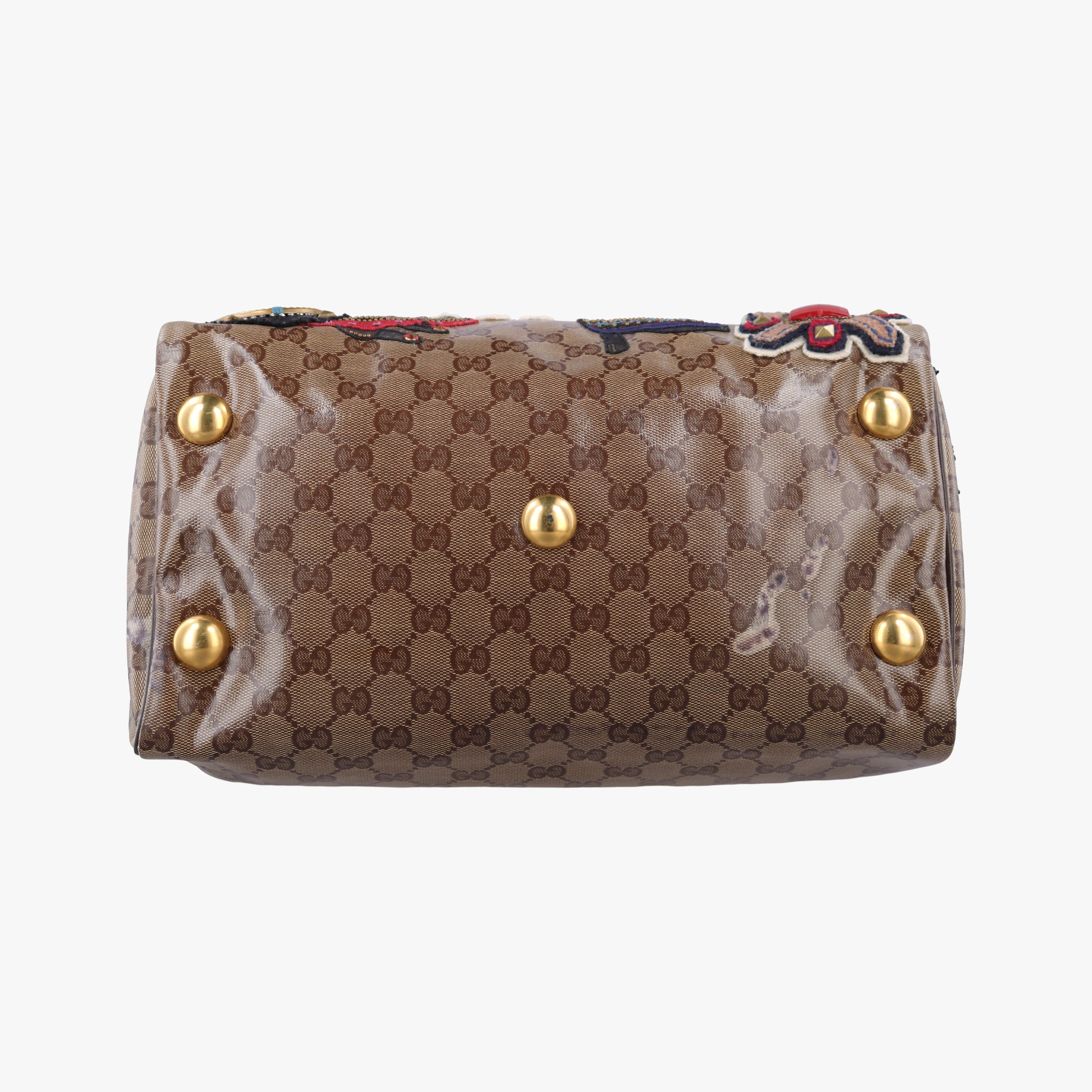 Pre-owned Gucci Babushka Multicolour PVC coated canvas 207775 handbag | stylenewstar