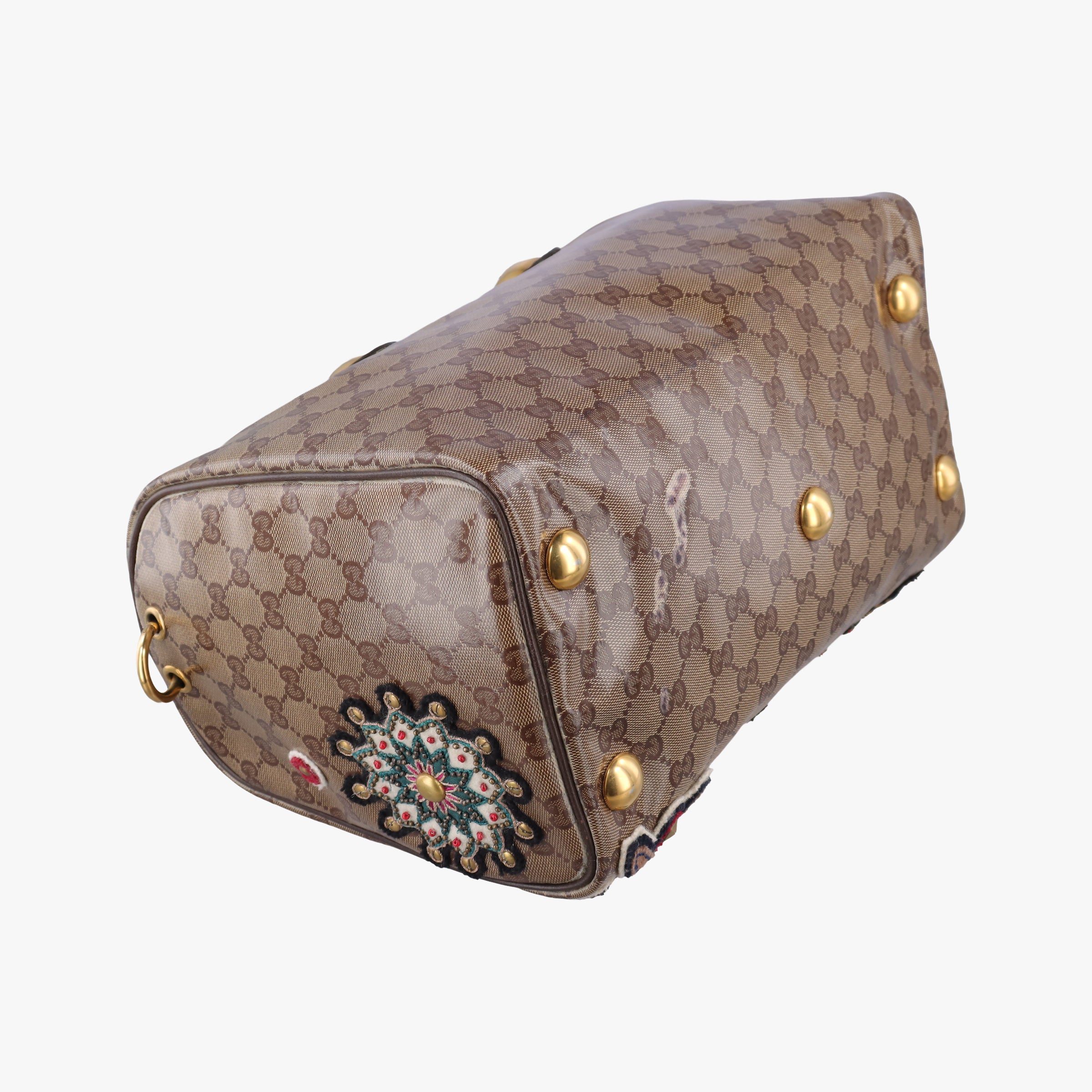 Pre-owned Gucci Babushka Multicolour PVC coated canvas 207775 handbag | stylenewstar