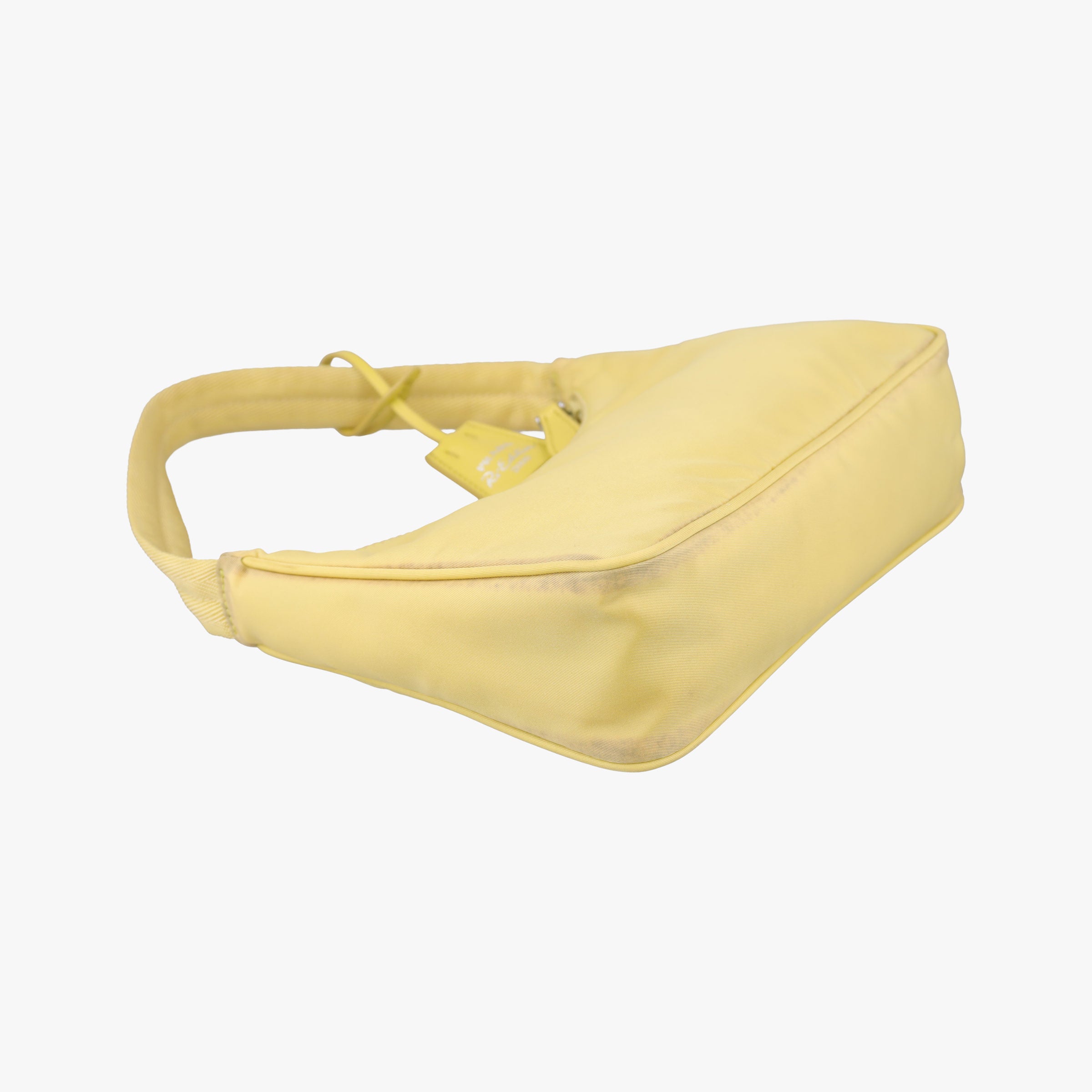 Pre-owned Prada Re-Edition2000 Yellow nylon 1NE515 handbag | stylenewstar