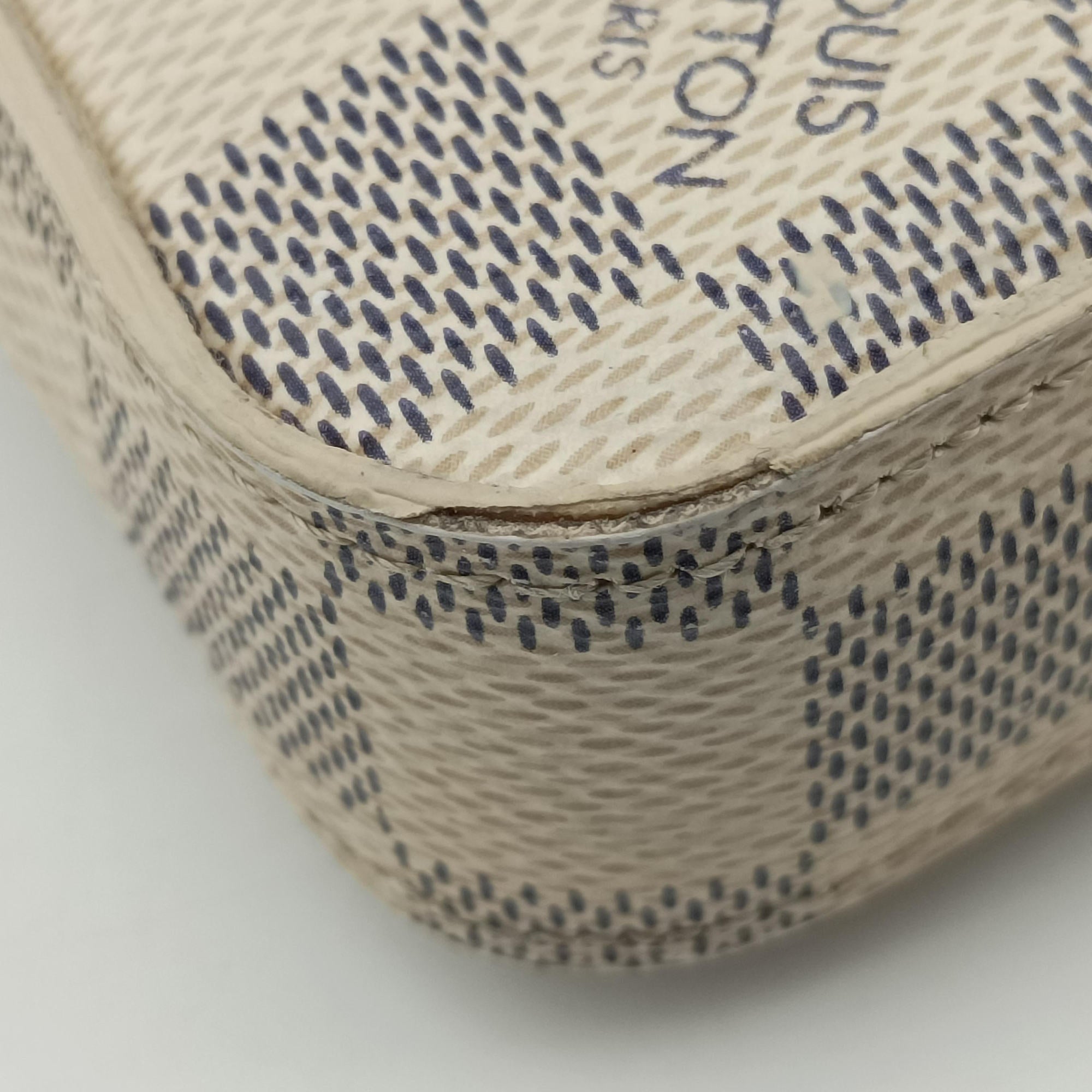 Pre-owned Louis Vuitton Pochette FeLICIE AZUR Damier Canvas N63106 shoulderbag | stylenewstar