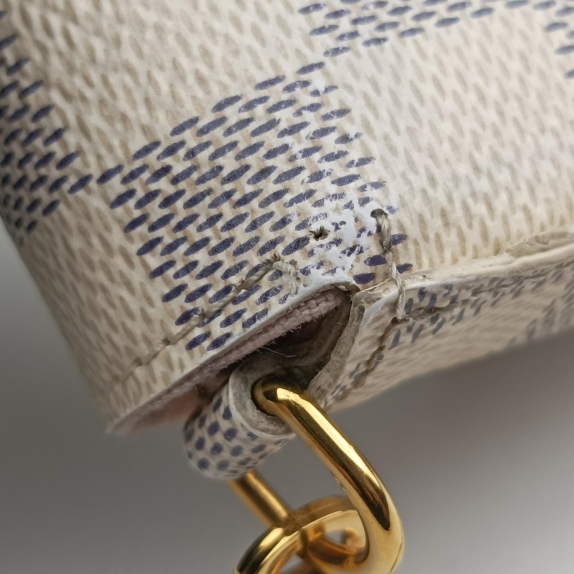 Pre-owned Louis Vuitton Pochette FeLICIE AZUR Damier Canvas N63106 shoulderbag | stylenewstar