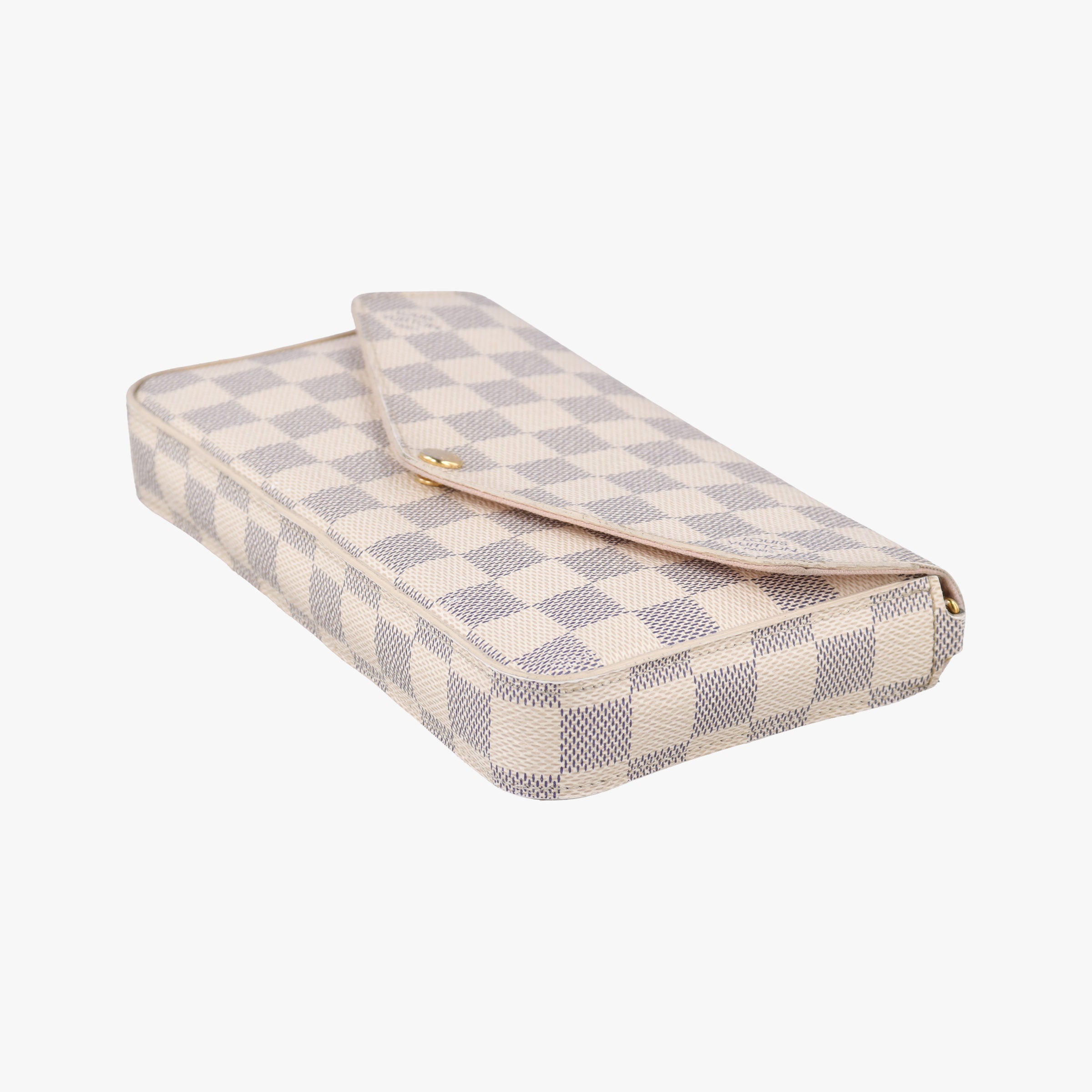 Pre-owned Louis Vuitton Pochette FeLICIE AZUR Damier Canvas N63106 shoulderbag | stylenewstar
