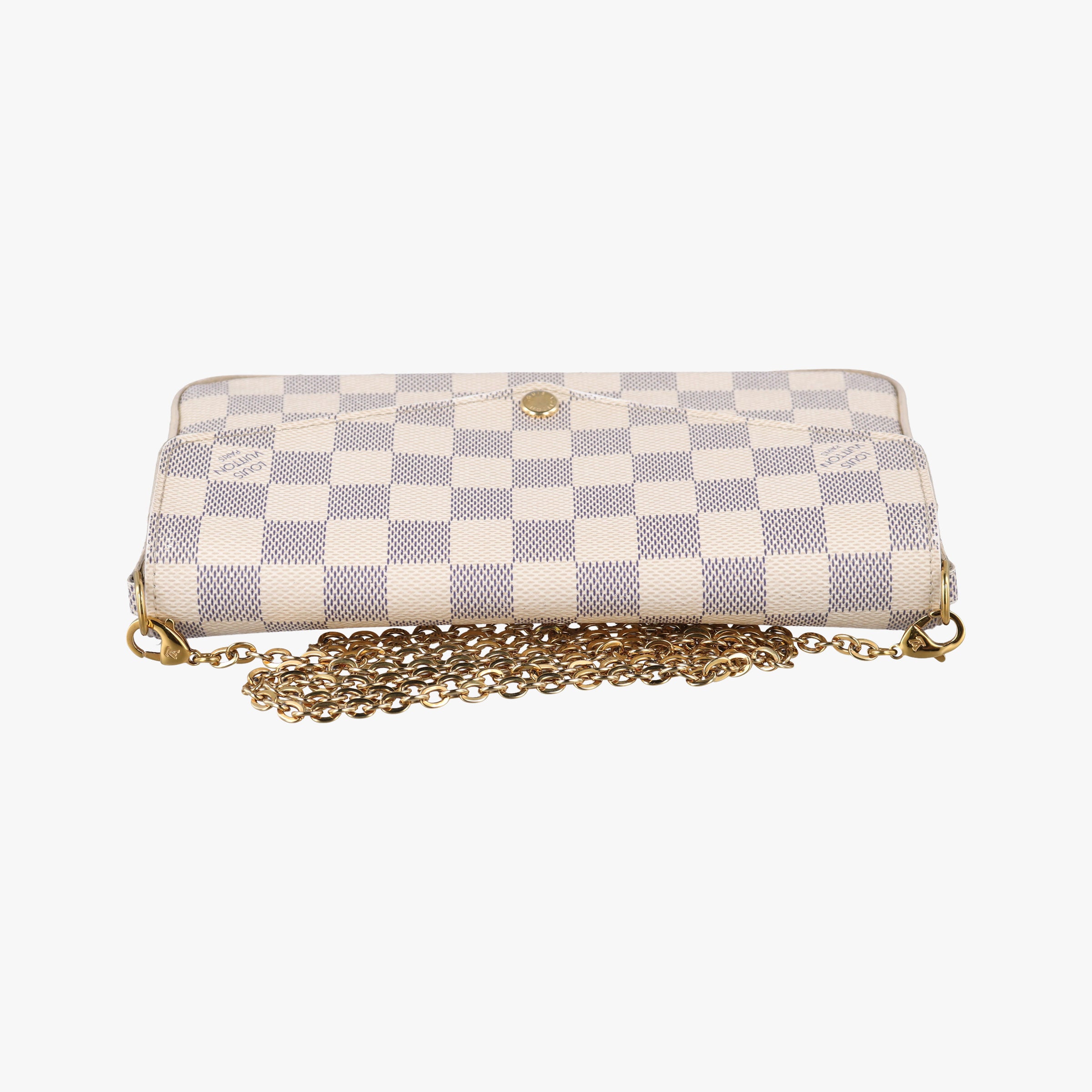 Pre-owned Louis Vuitton Pochette FeLICIE AZUR Damier Canvas N63106 shoulderbag | stylenewstar