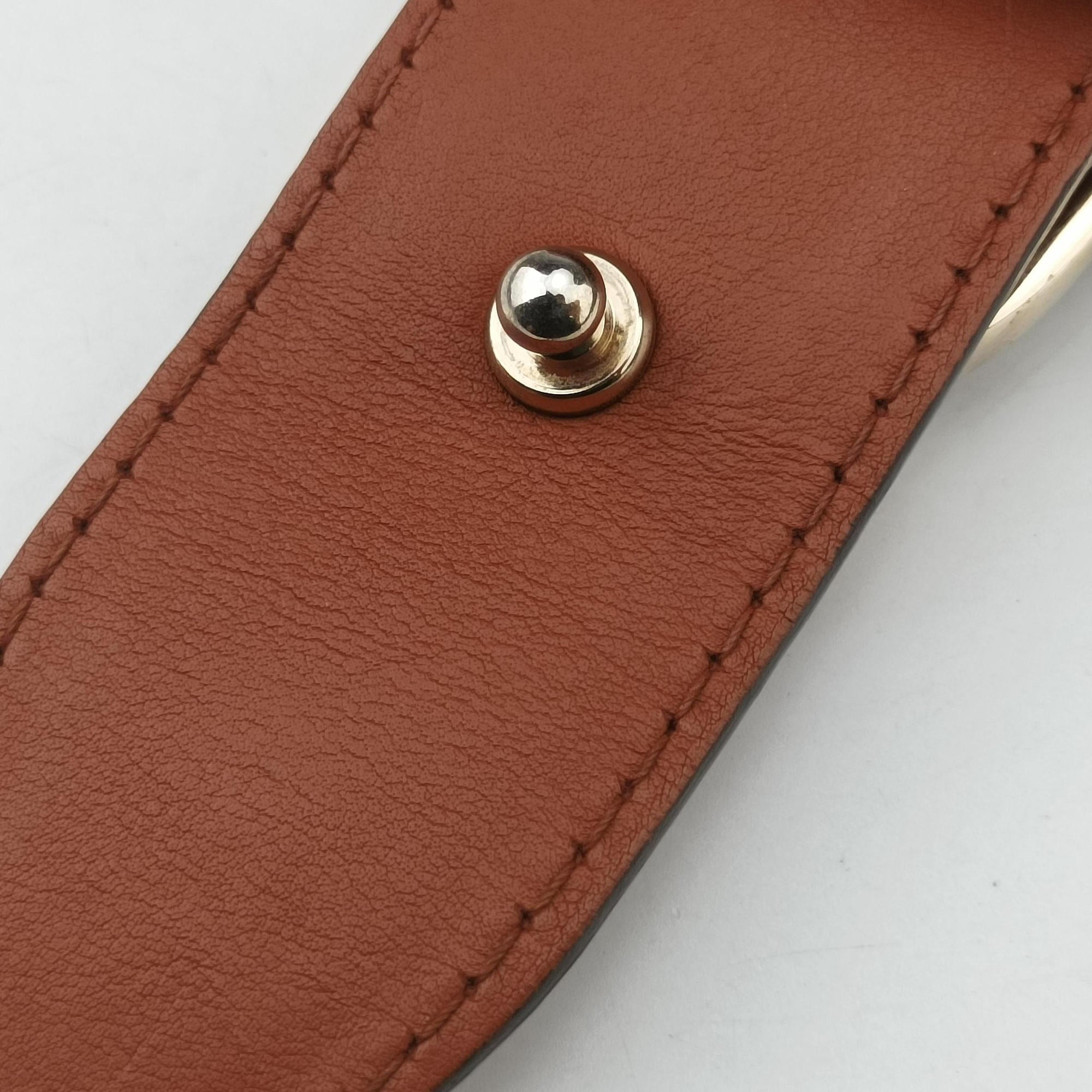 Pre-owned Gucci Stirrup Brown leather 277514 handbag | stylenewstar