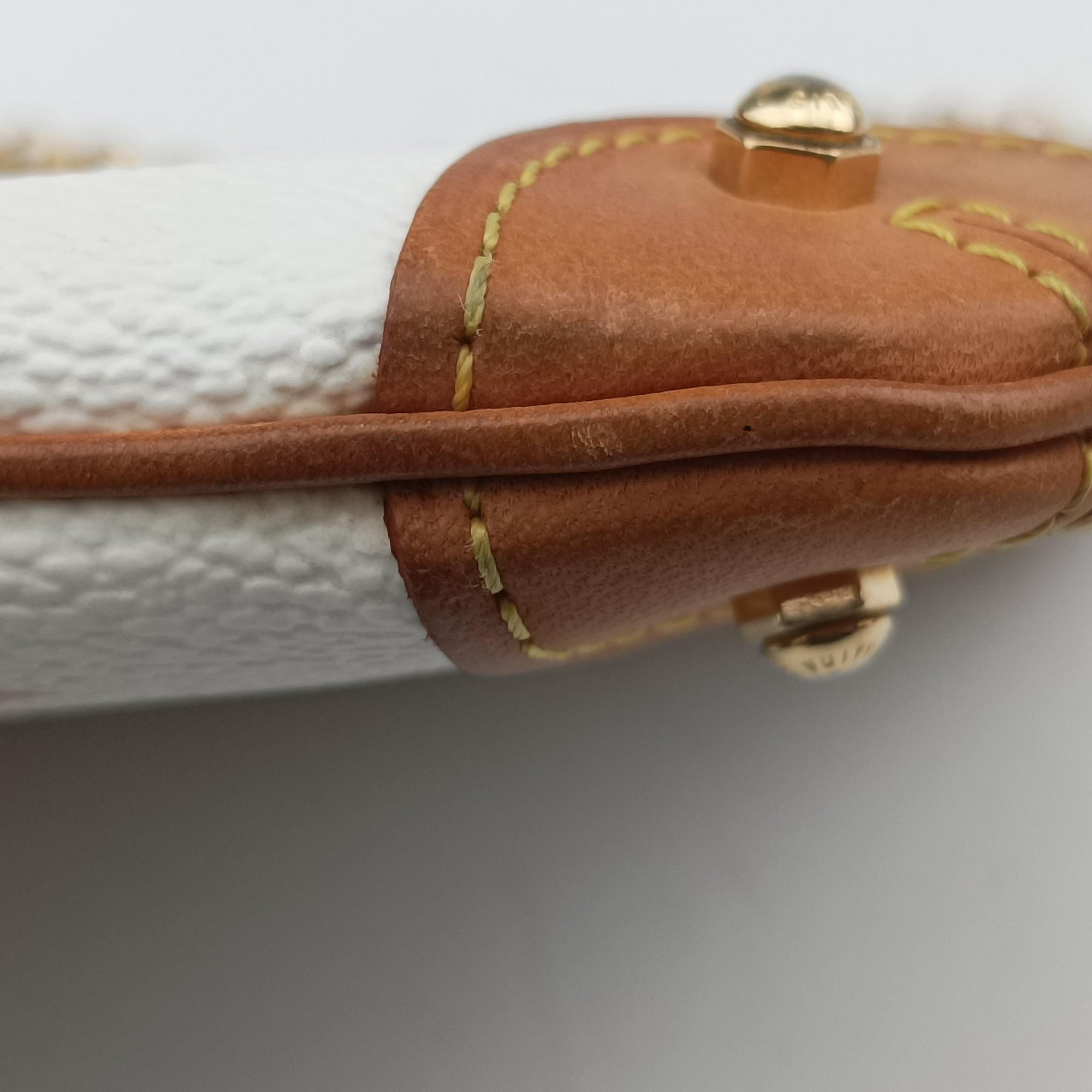 Vintage Louis Vuitton Pochette Mira MM Pouch white Monogram Multicolor M60096 handbag | stylenewstar