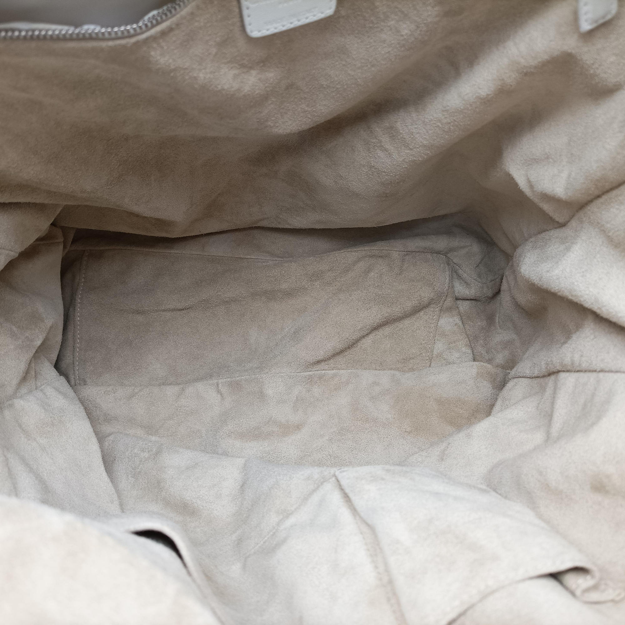 Pre-owned Christian Dior Soft Lady Dior Canage INTRECCIATO Tote White lambskin  handbag | stylenewstar