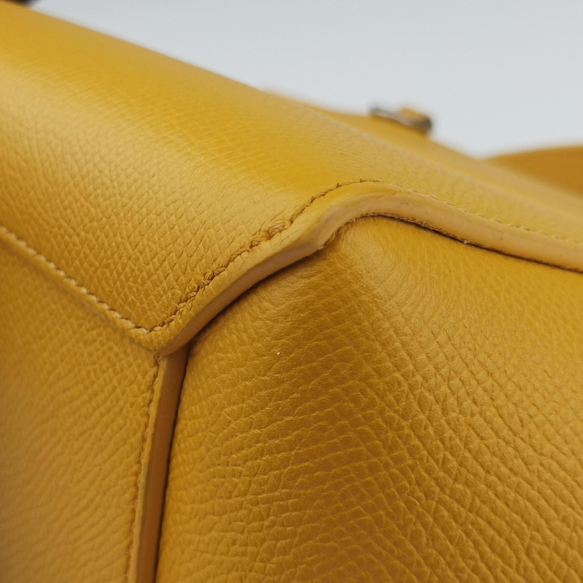 Secondhand Celine Belt NANO Yellow Leather  shoulderbag | stylenewstar