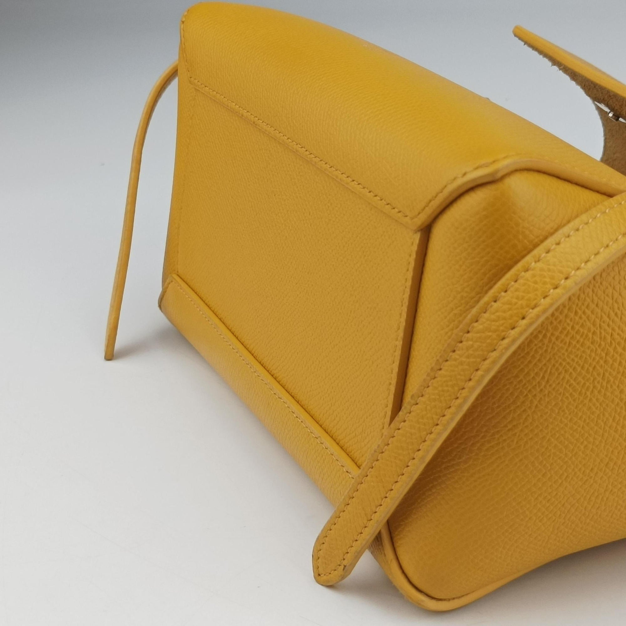 Secondhand Celine Belt NANO Yellow Leather  shoulderbag | stylenewstar