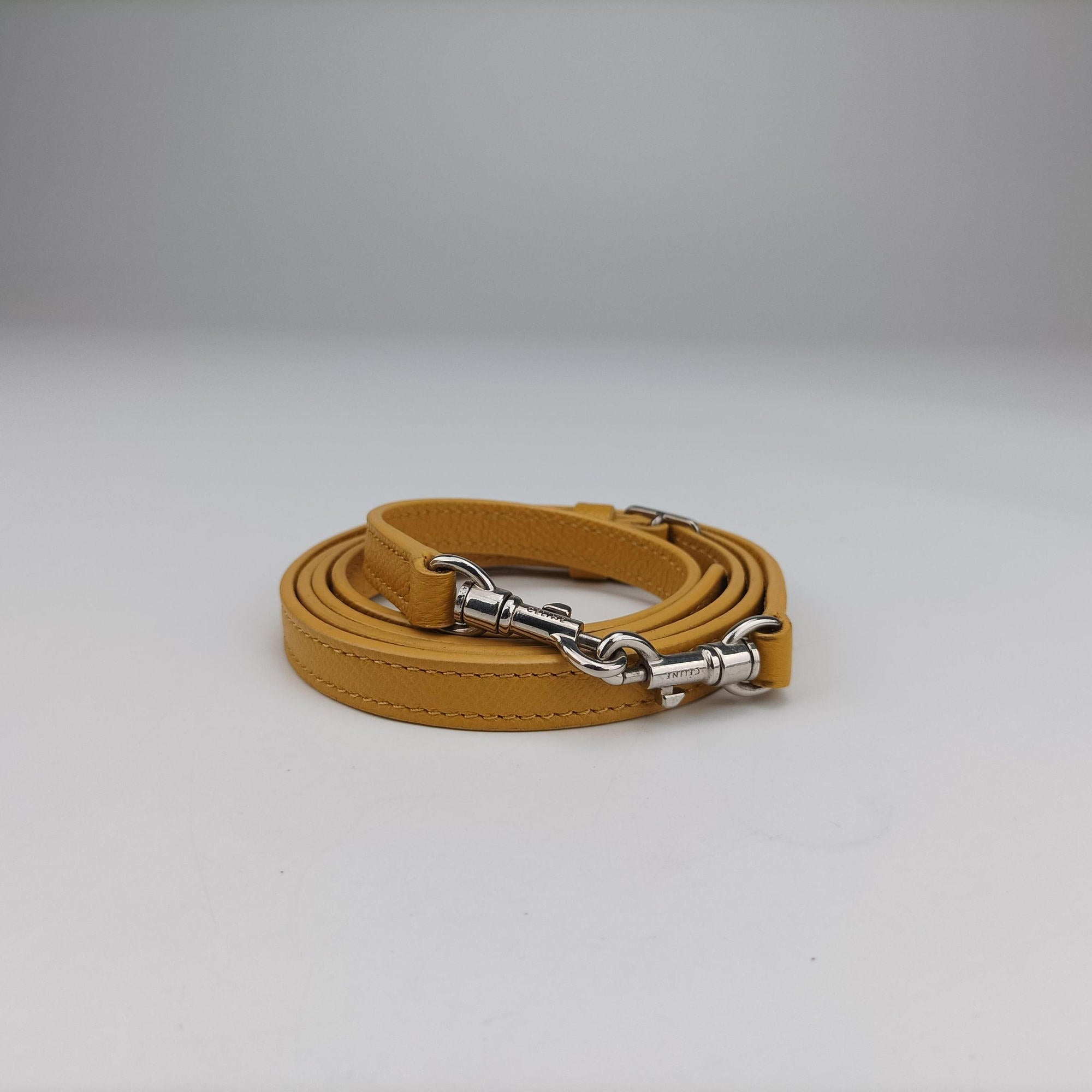 Secondhand Celine Belt NANO Yellow Leather  shoulderbag | stylenewstar