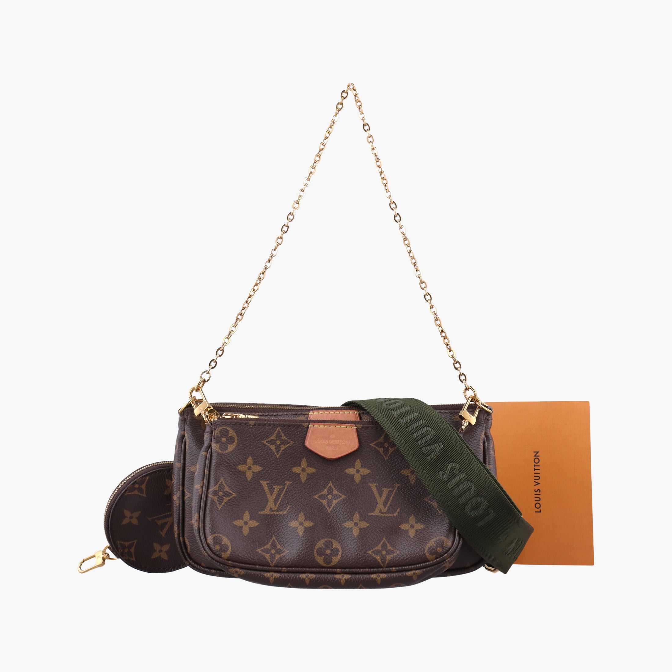 Secondhand Louis Vuitton Multi Pochette Accessoir brown×khaki Monogram Canvas M44813 shoulderbag | stylenewstar