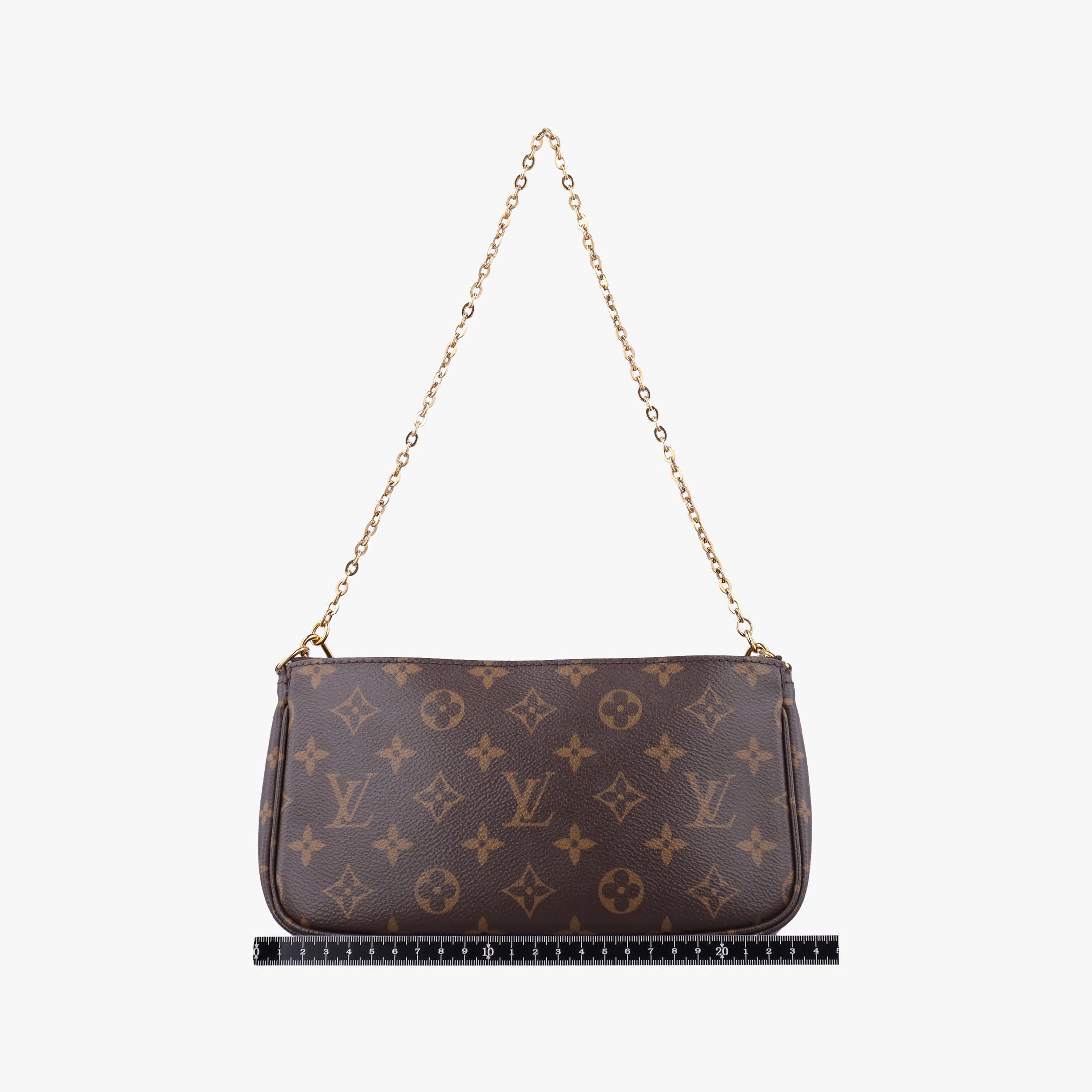 Secondhand Louis Vuitton Multi Pochette Accessoir brown×khaki Monogram Canvas M44813 shoulderbag | stylenewstar