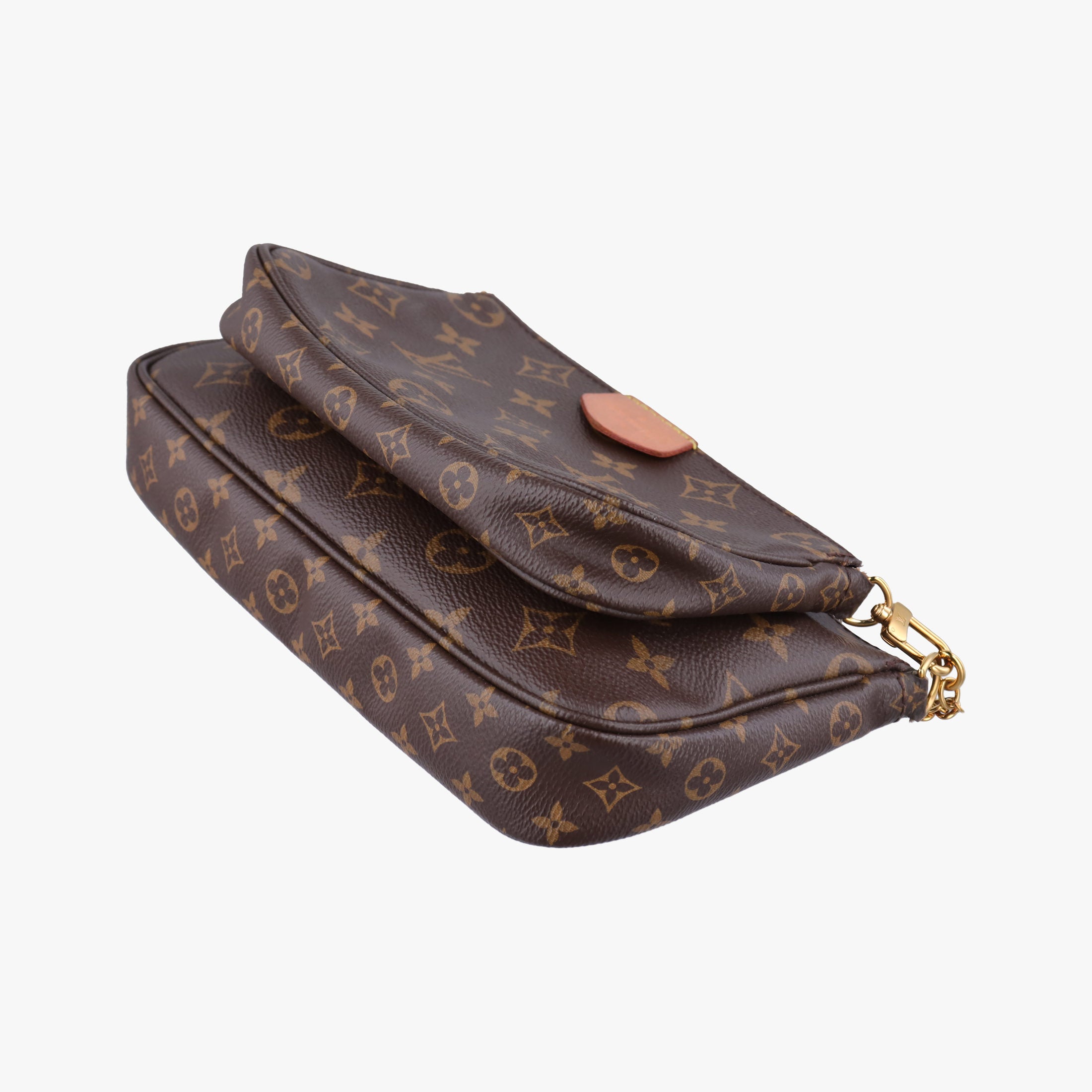Secondhand Louis Vuitton Multi Pochette Accessoir brown×khaki Monogram Canvas M44813 shoulderbag | stylenewstar