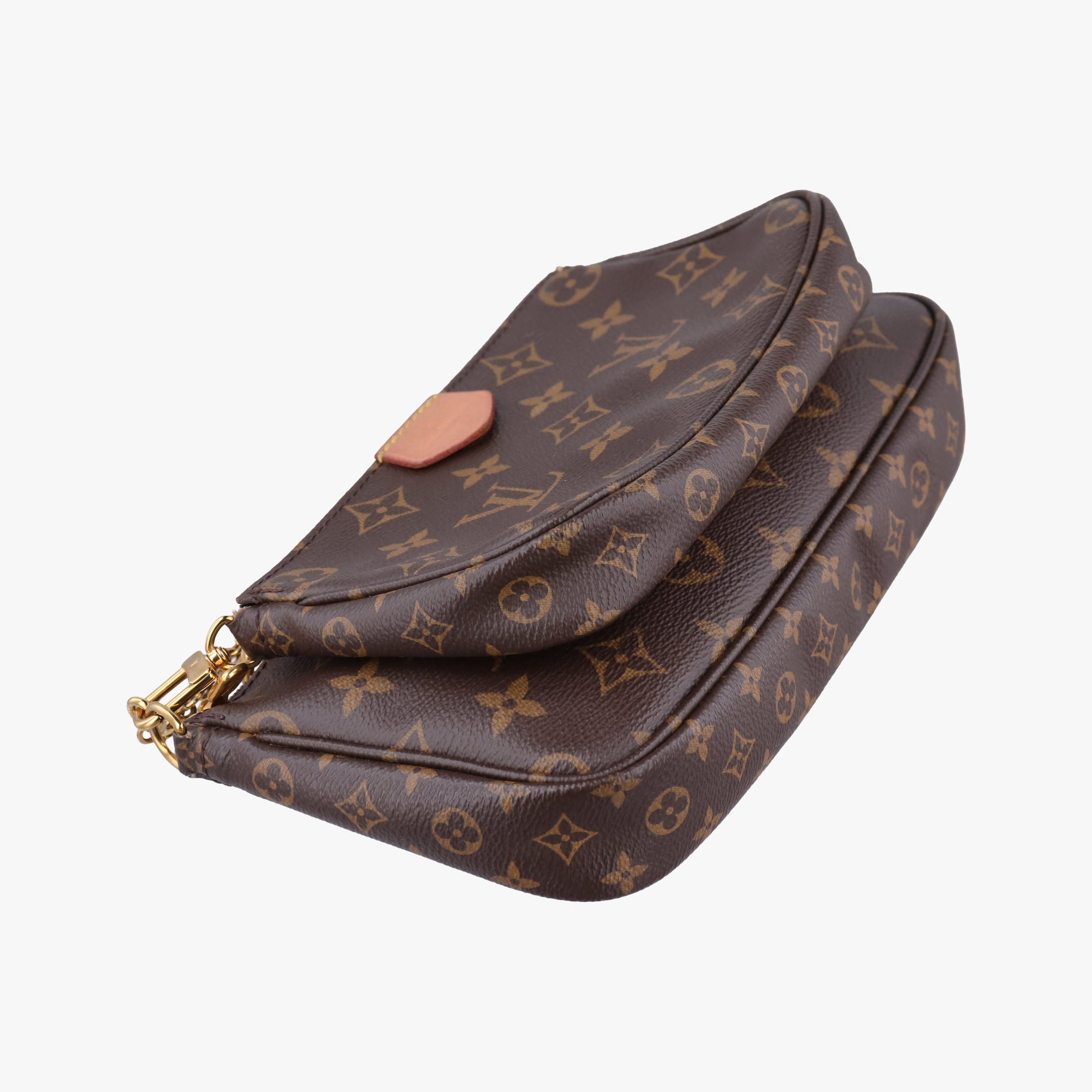 Secondhand Louis Vuitton Multi Pochette Accessoir brown×khaki Monogram Canvas M44813 shoulderbag | stylenewstar